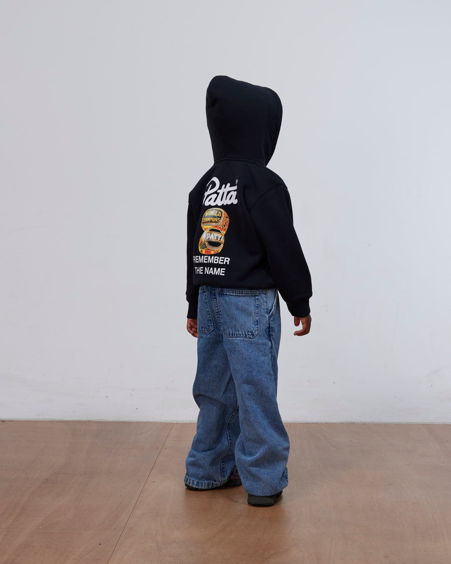 Patta Kids Championship Hooded Sweater (Black)