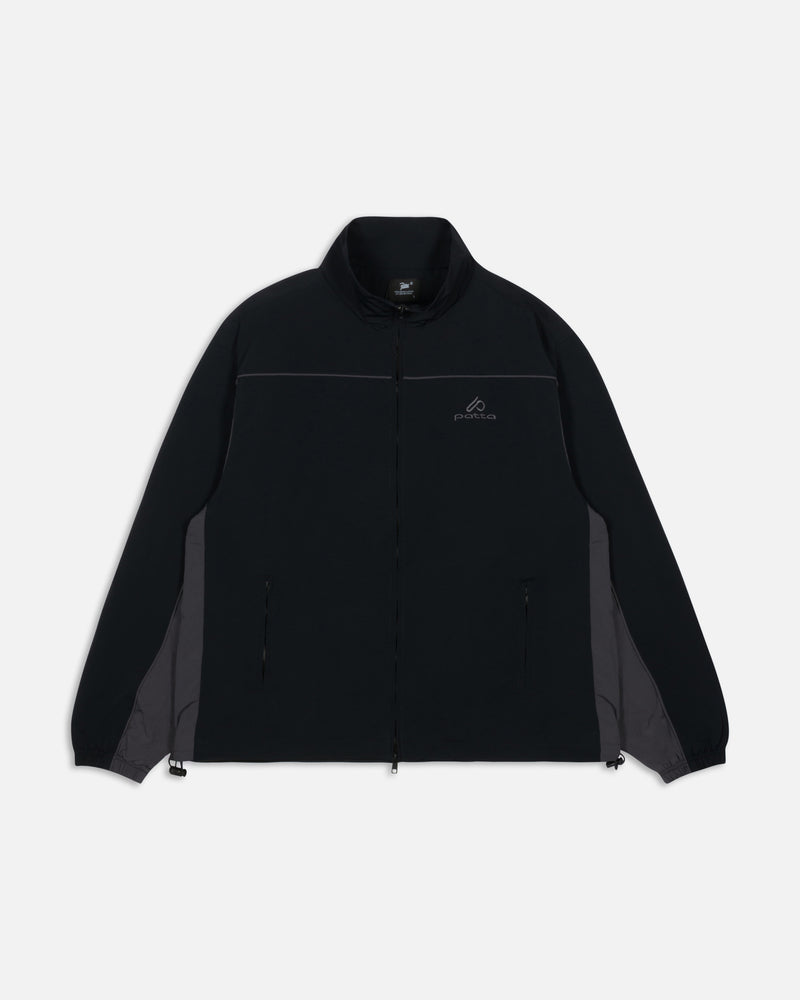 Patta Panelled Track Top (Black)