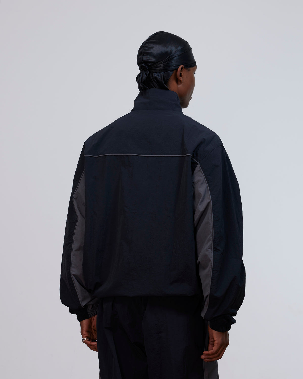 Patta Panelled Track Top (Black)