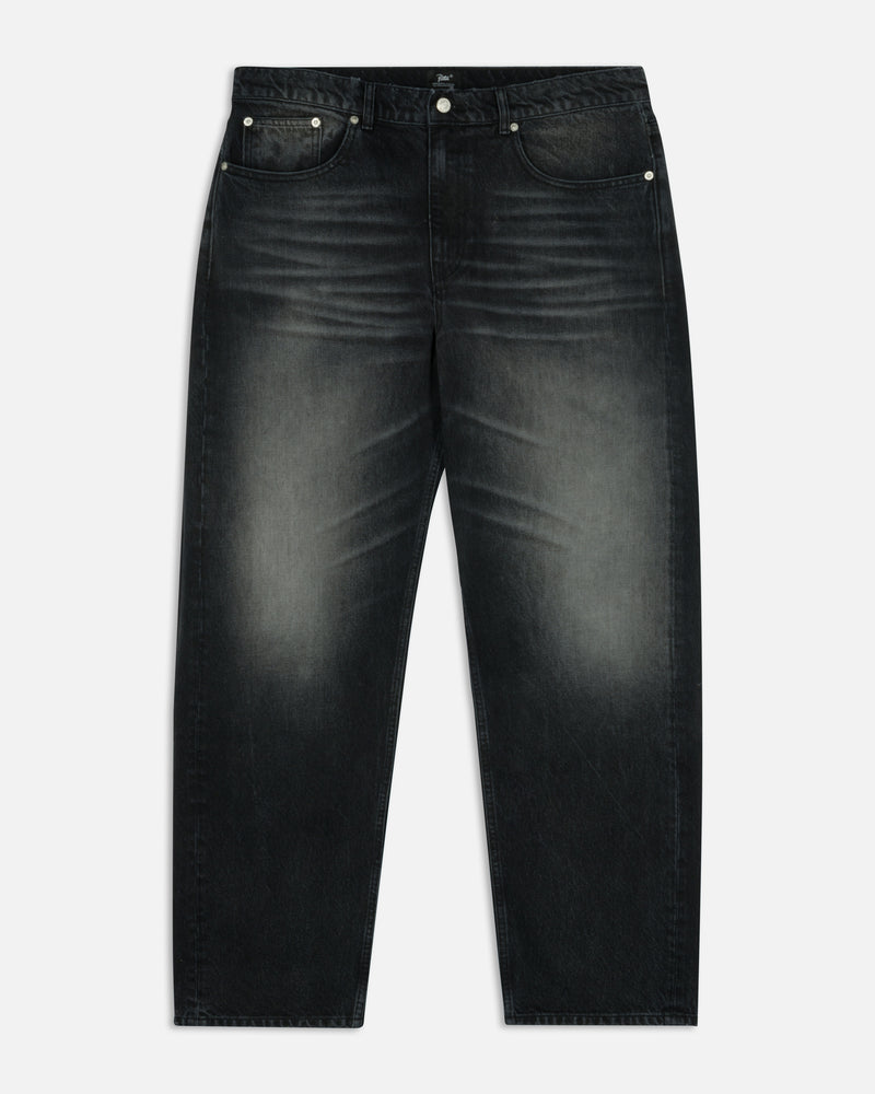 Patta Dark Dirty Whiskers Baggy Denim Pants (Black)