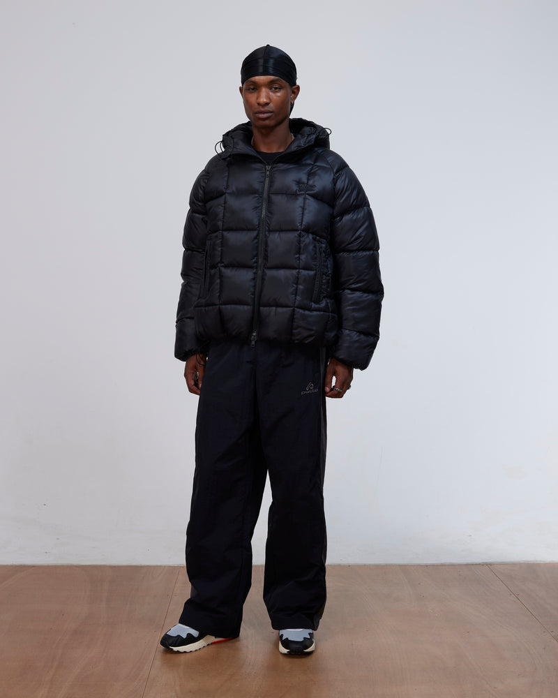 Patta Square Quilted Puffer Jacket (Black)
