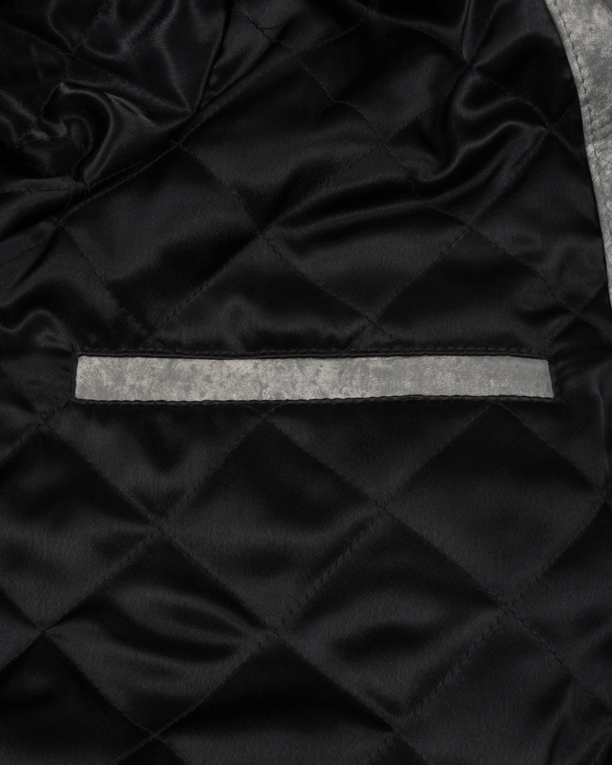 Patta Leather Hooded Bomber Jacket (Moonless Night)