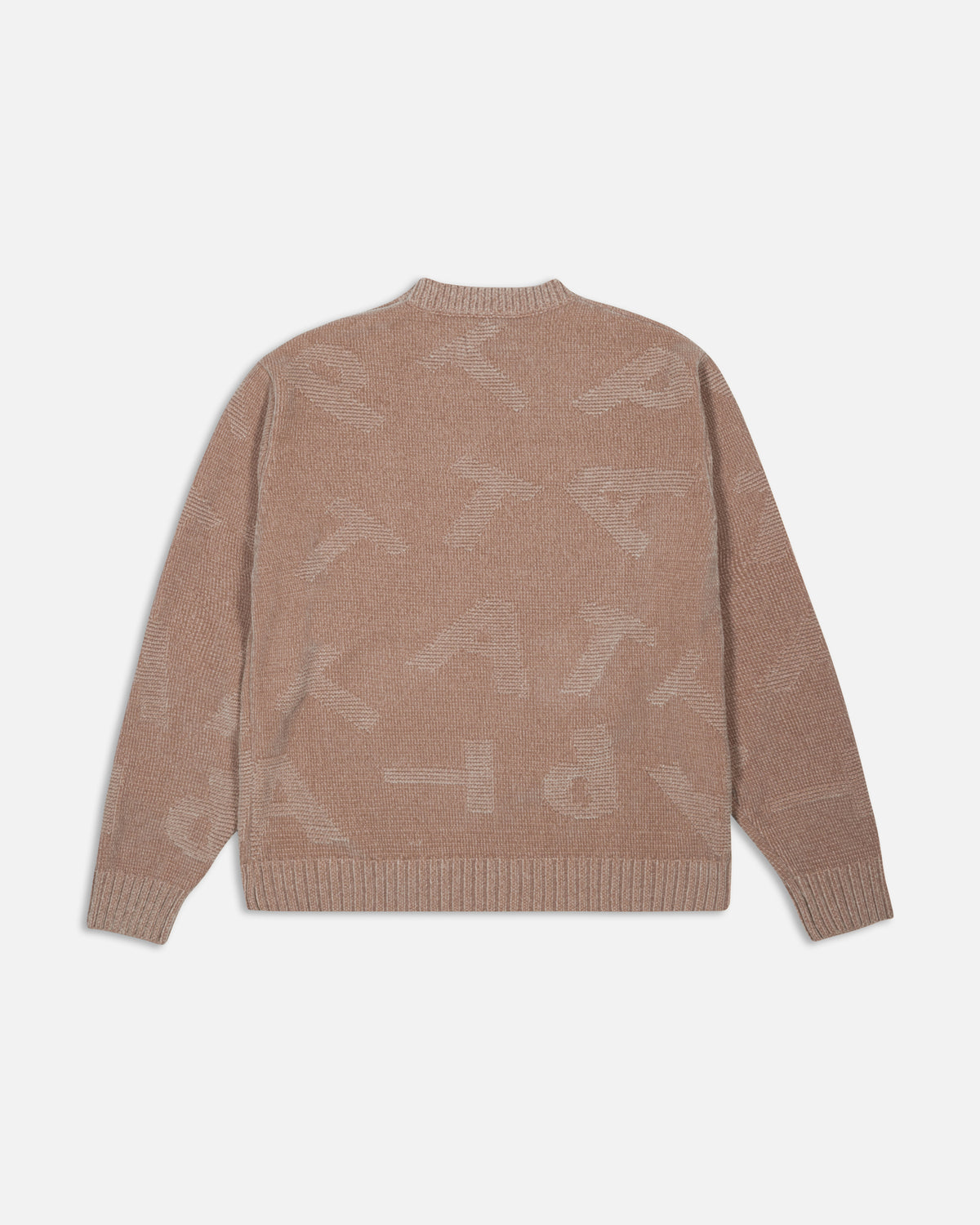 Patta Chenille Alphabet Knitted Sweater (Irish Cream)