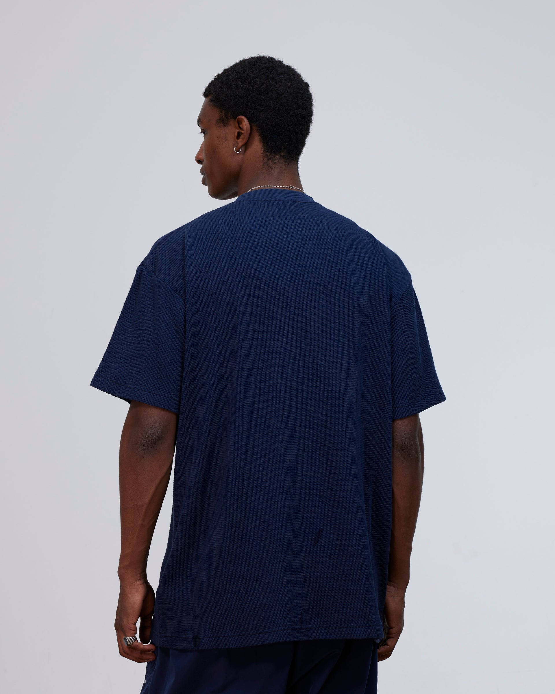 Patta Waffle Script Logo T-Shirt (Black Iris)