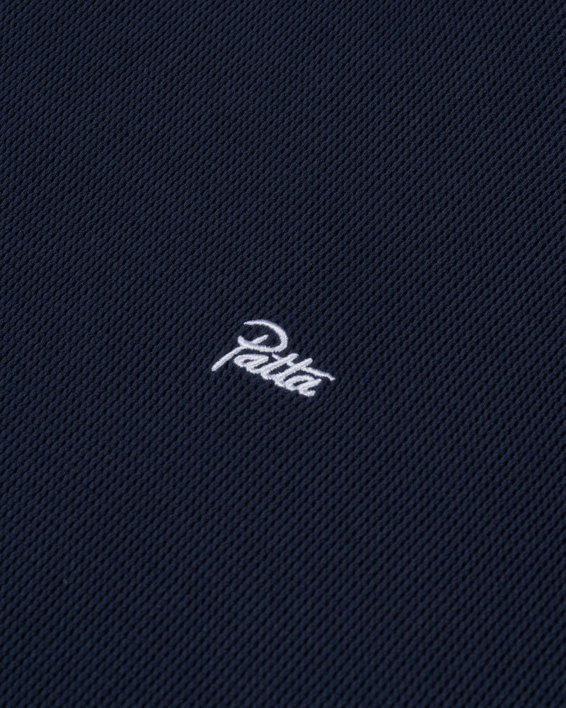 Patta Waffle Script Logo T-Shirt (Black Iris)