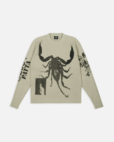 Patta Scorpio Knitted Jumper (Plaza Taupe)