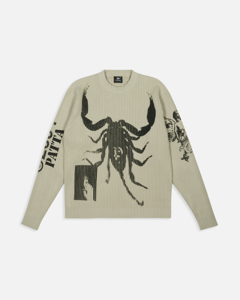 Patta Scorpio Knitted Jumper (Plaza Taupe)