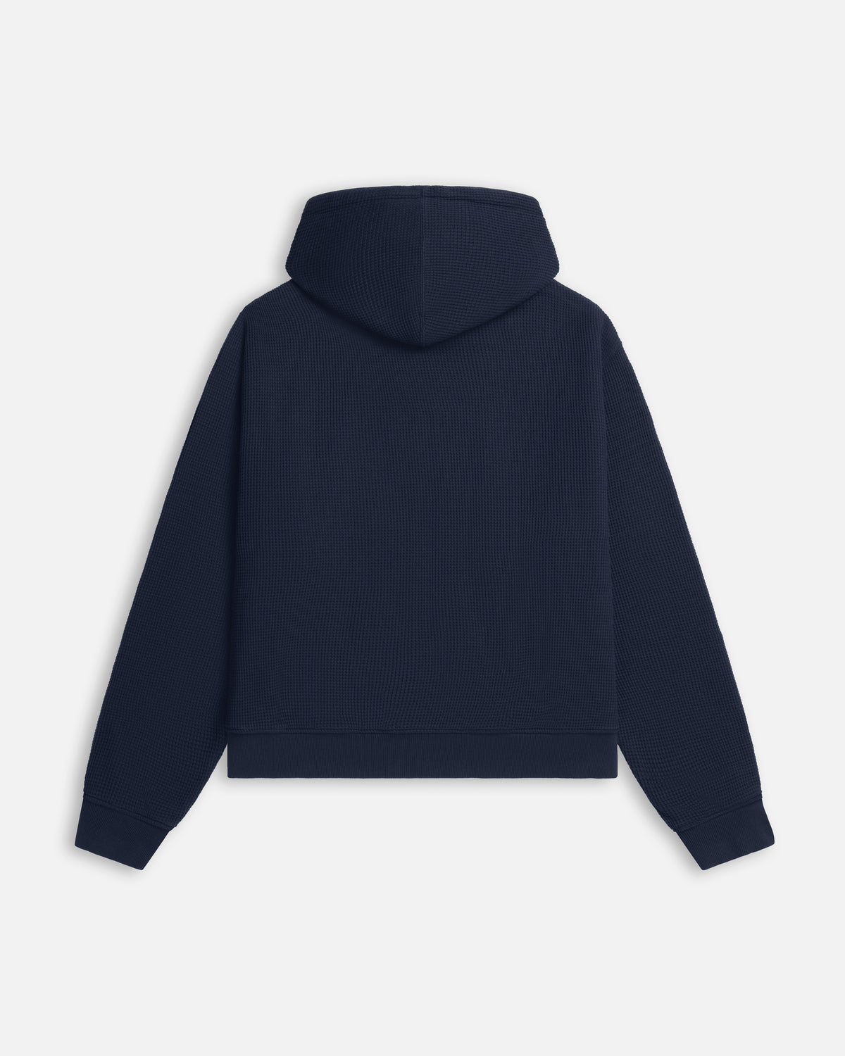Patta Waffle Reversible Zip Up Hooded Sweater (Black Iris)