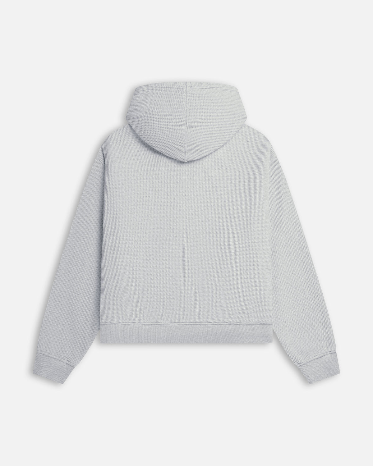 Patta Waffle Reversible Zip Up Hooded Sweater (Grey heather)