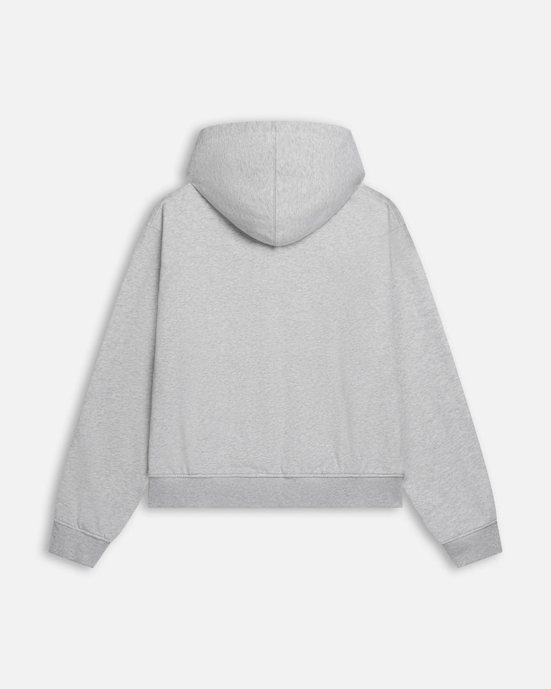 Patta Waffle Reversible Zip Up Hooded Sweater (Grey heather)
