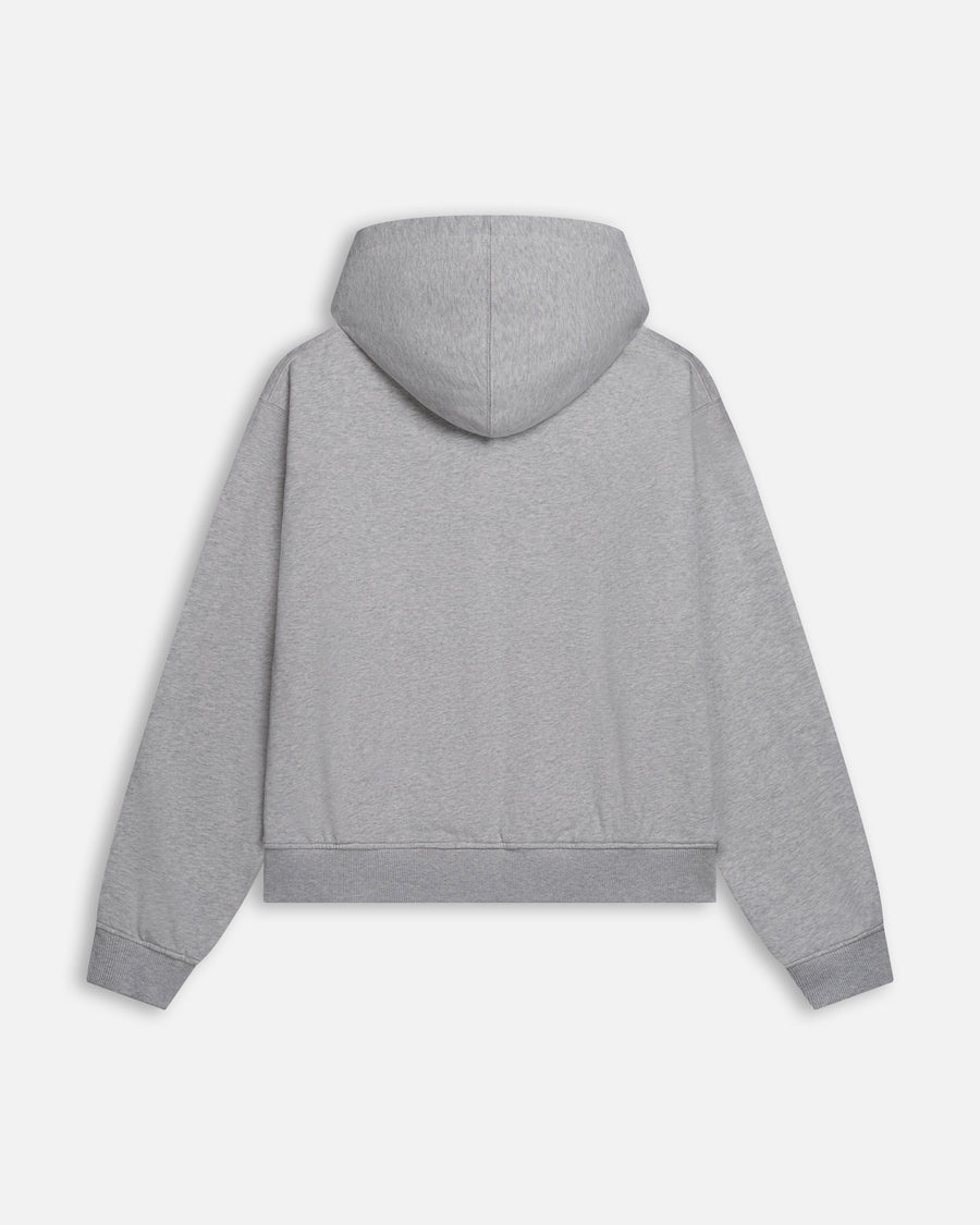 Patta Waffle Reversible Zip Up Hooded Sweater (Grey heather)