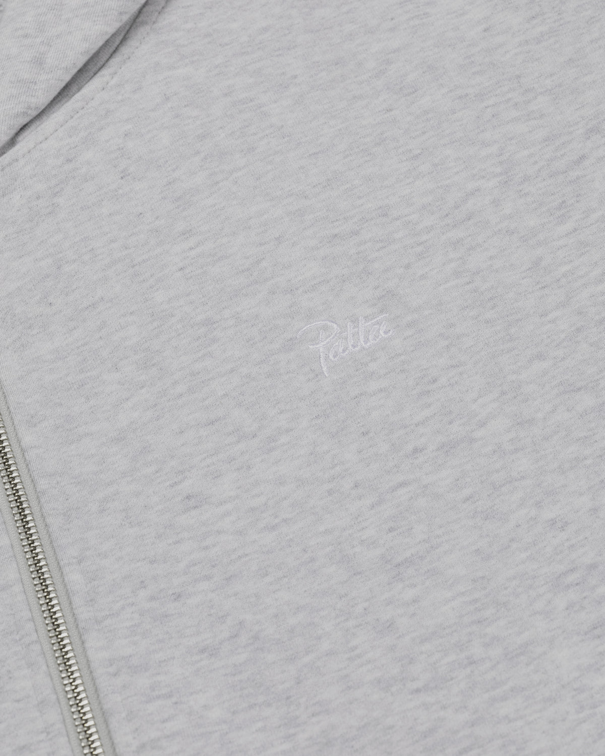 Patta Waffle Reversible Zip Up Hooded Sweater (Grey heather)