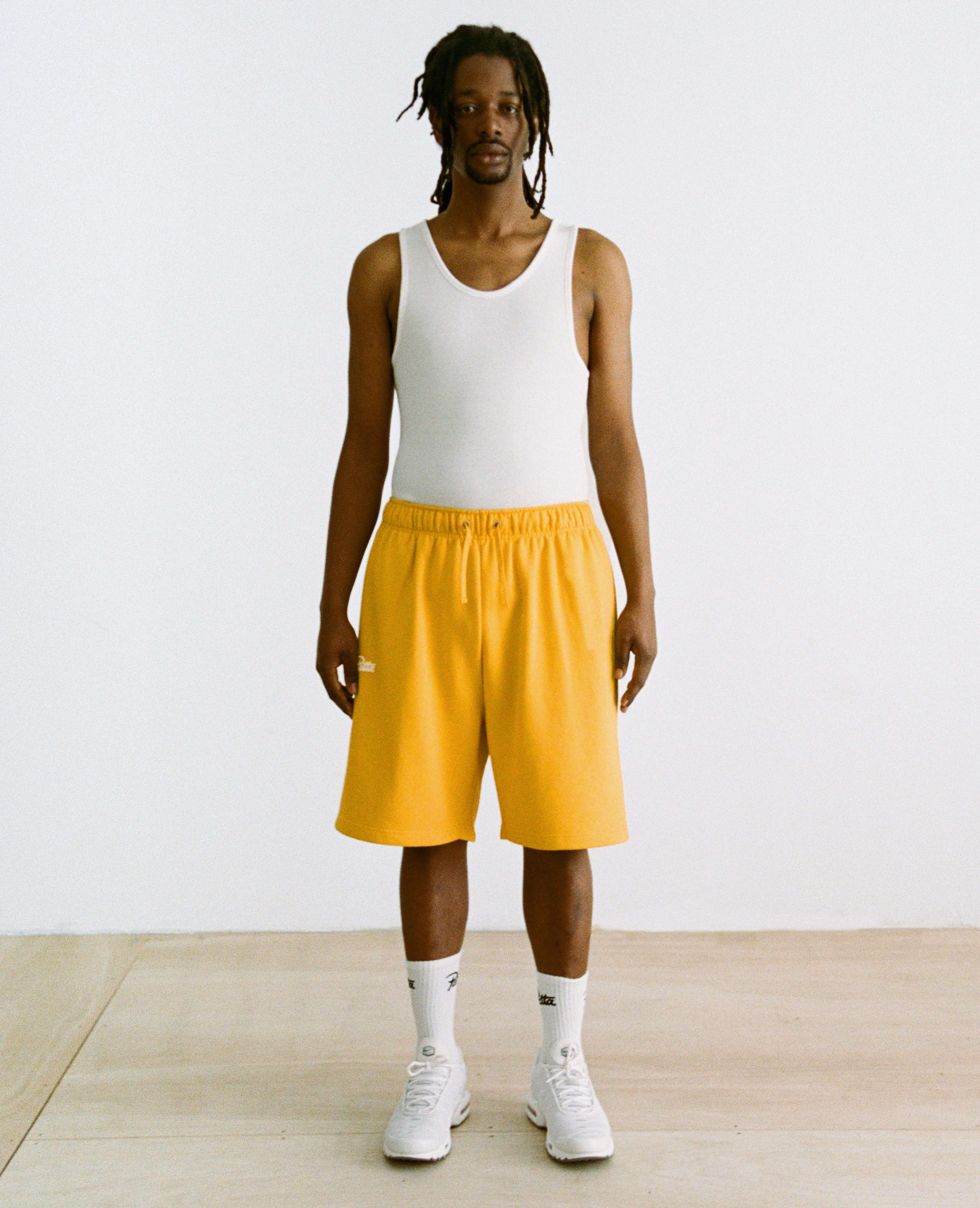 Patta Basic Jogging Shorts Yolk Yellow Patta UK