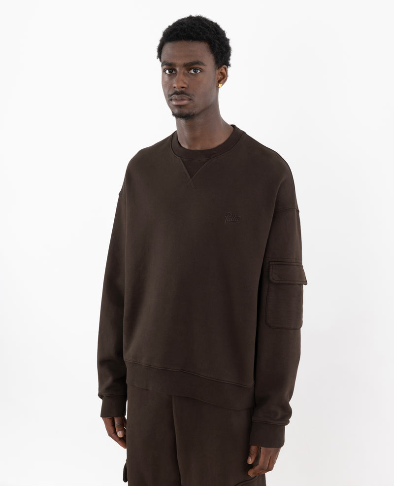 Patta Basic Pigment Dye Pocket Crewneck Sweater