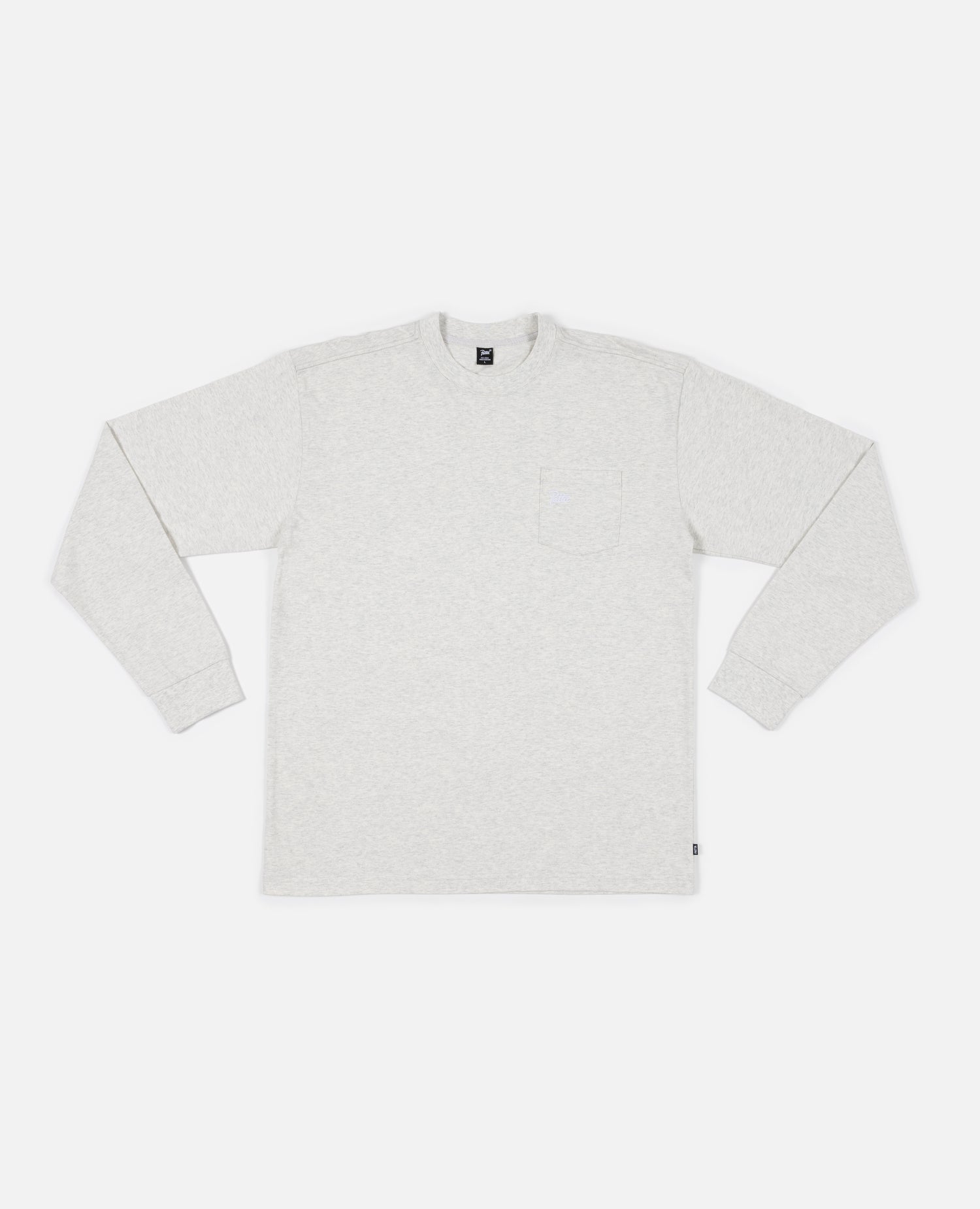 Patta Basic Pocket Longsleeve T-Shirt (Melange Grey)