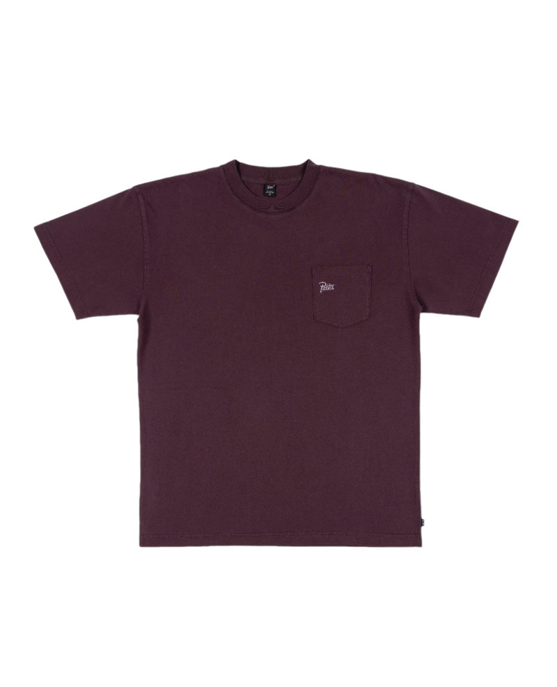 Purple Patta basic washed pocket T-Shirt with an embroidered script logo