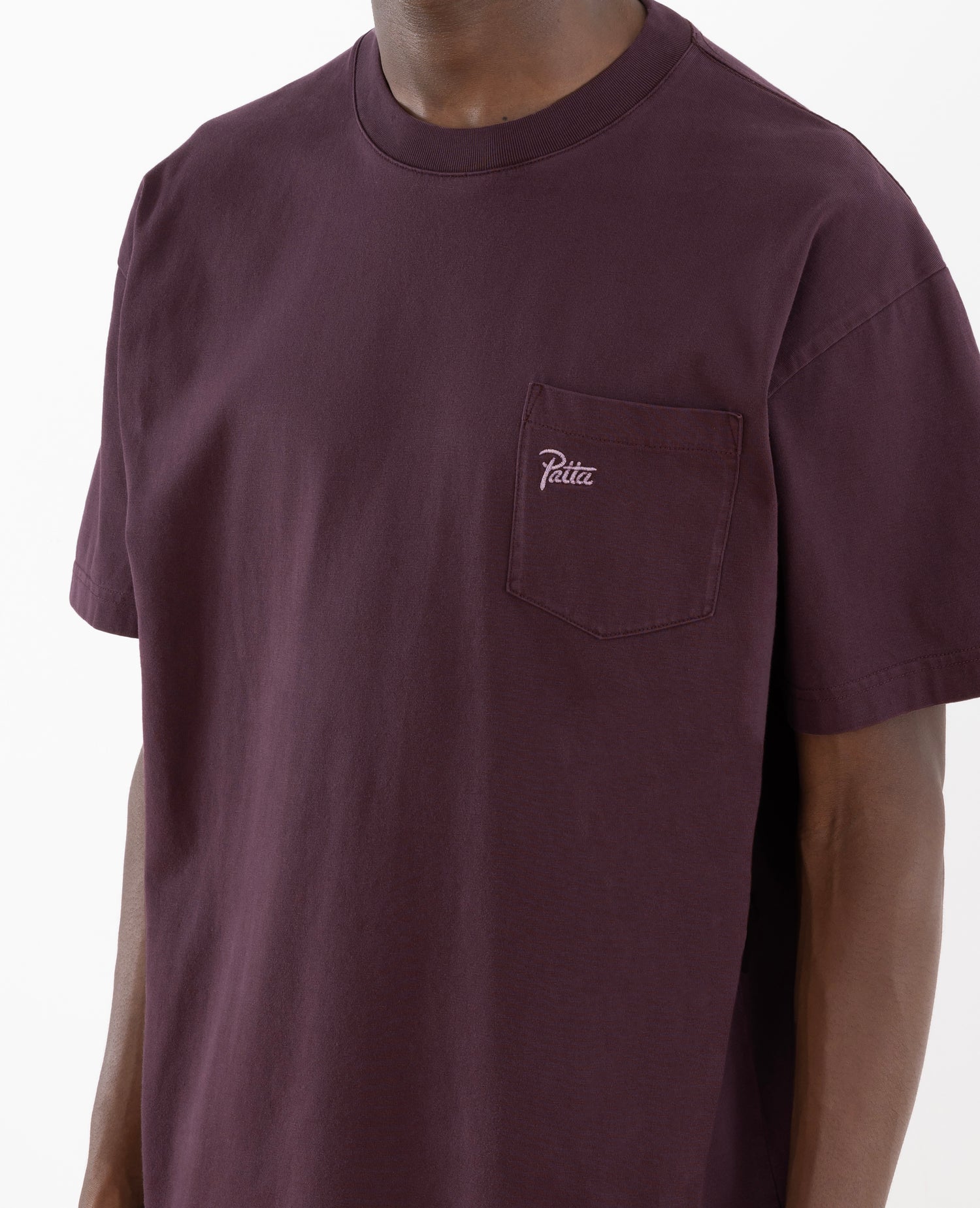 Patta Basic Washed Pocket T-Shirt (Plum Perfect)