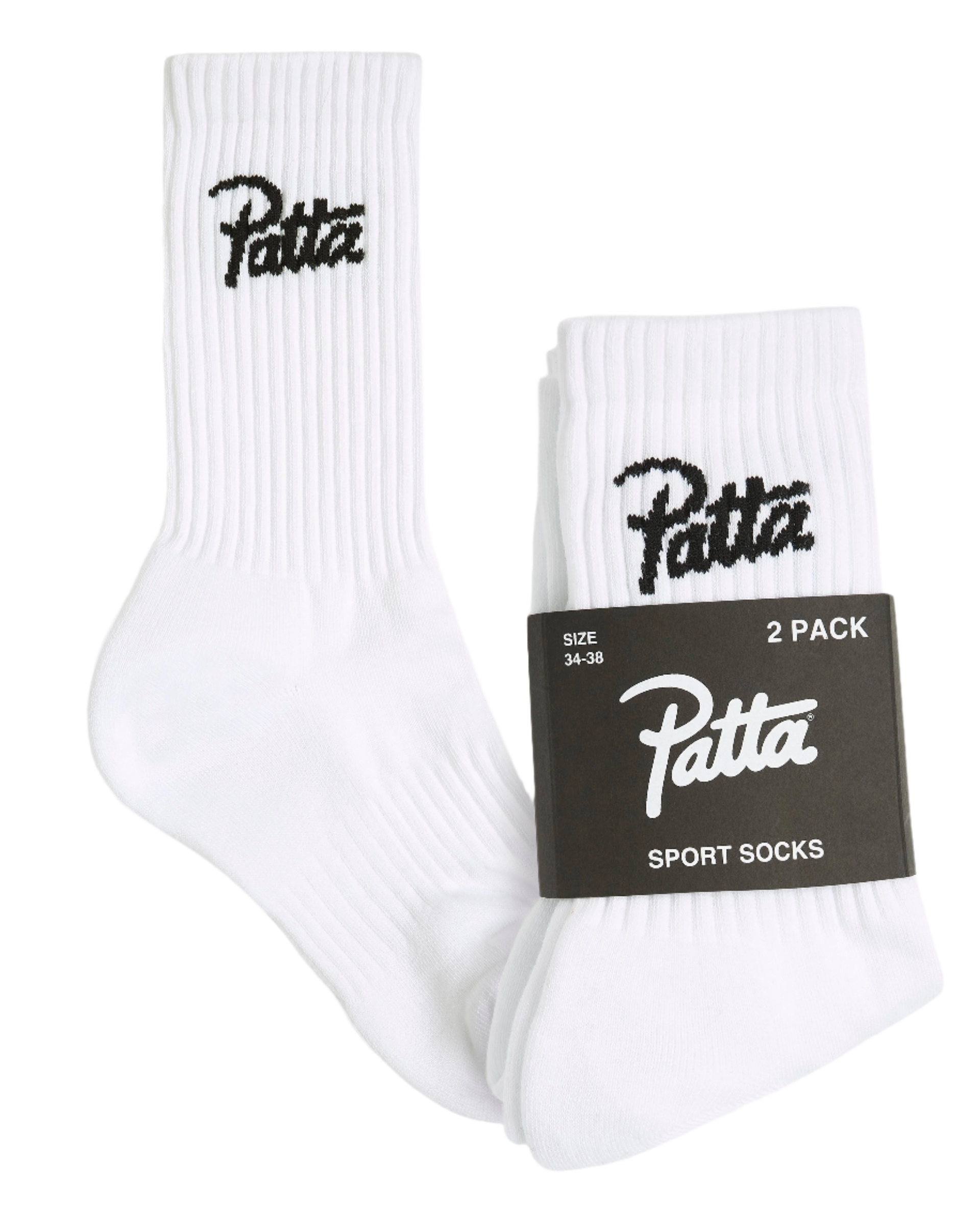 Patta Script Logo Sport Socks 2-Pack