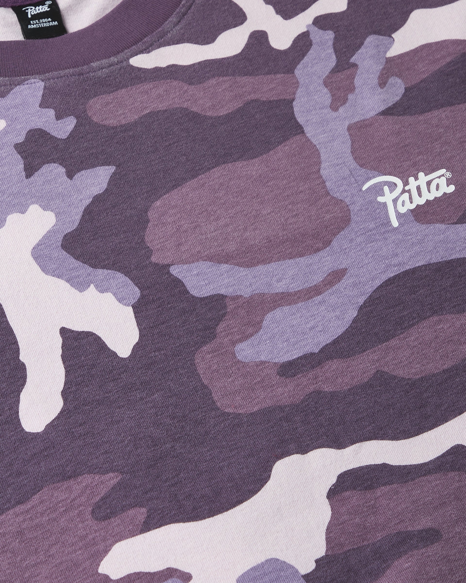 Patta Basic Woodland Camo T-Shirt - Navy Cosmos