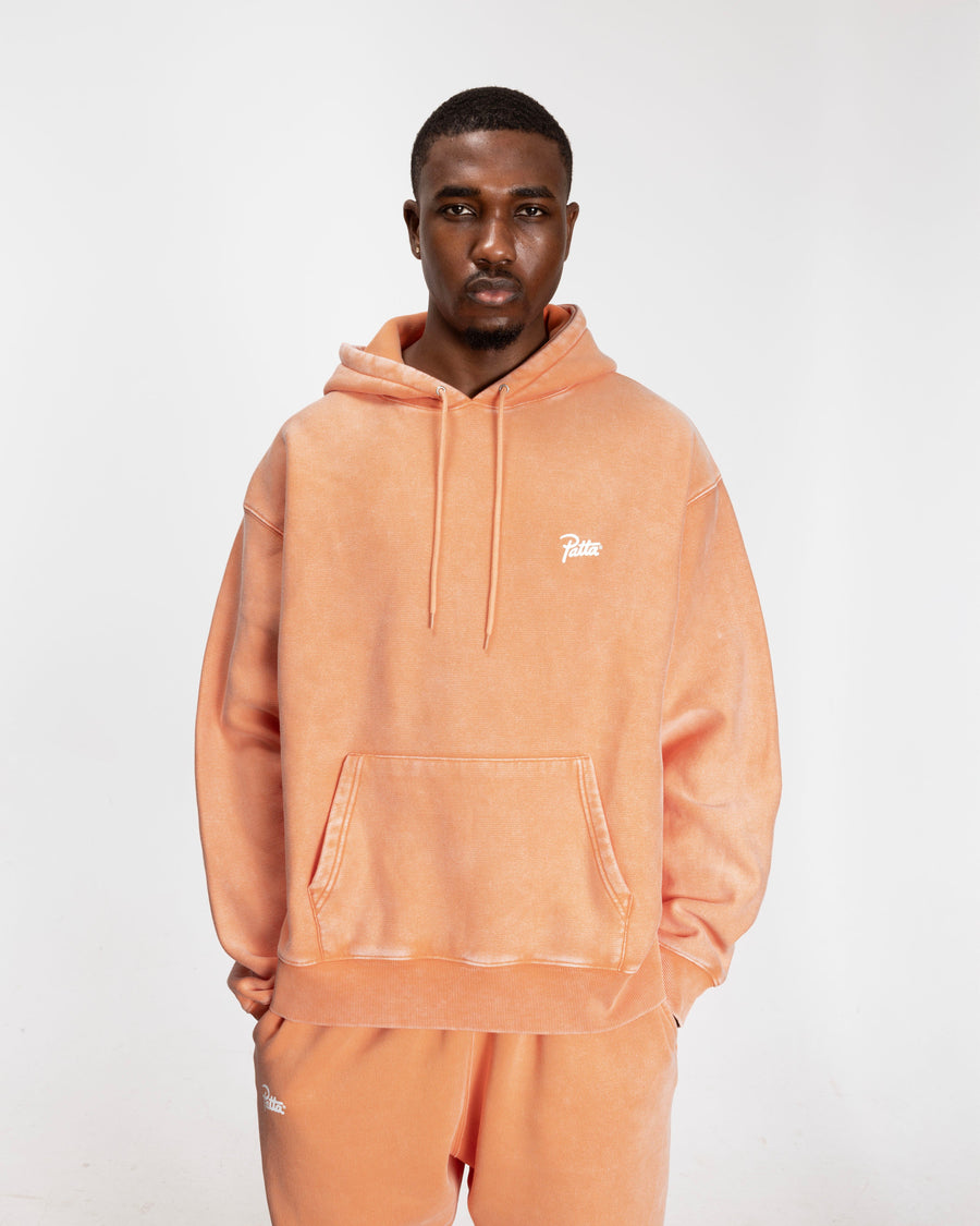 Patta Classic Washed Hooded Sweater (Melon)