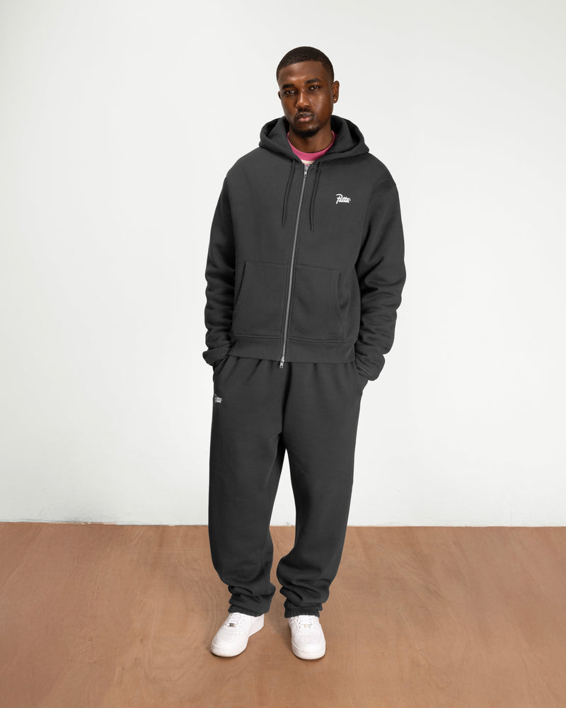 Patta Classic Zip-Up Hooded Sweater (Forged Iron)