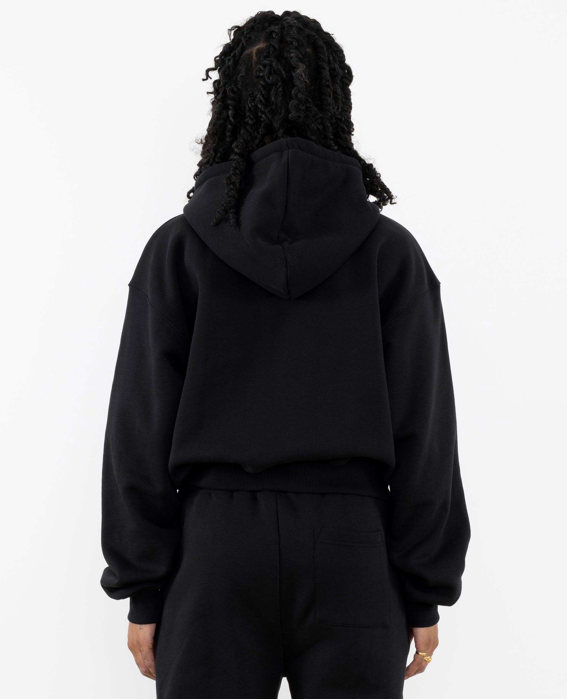 Patta Femme Basic Cropped Zip Hooded Sweater