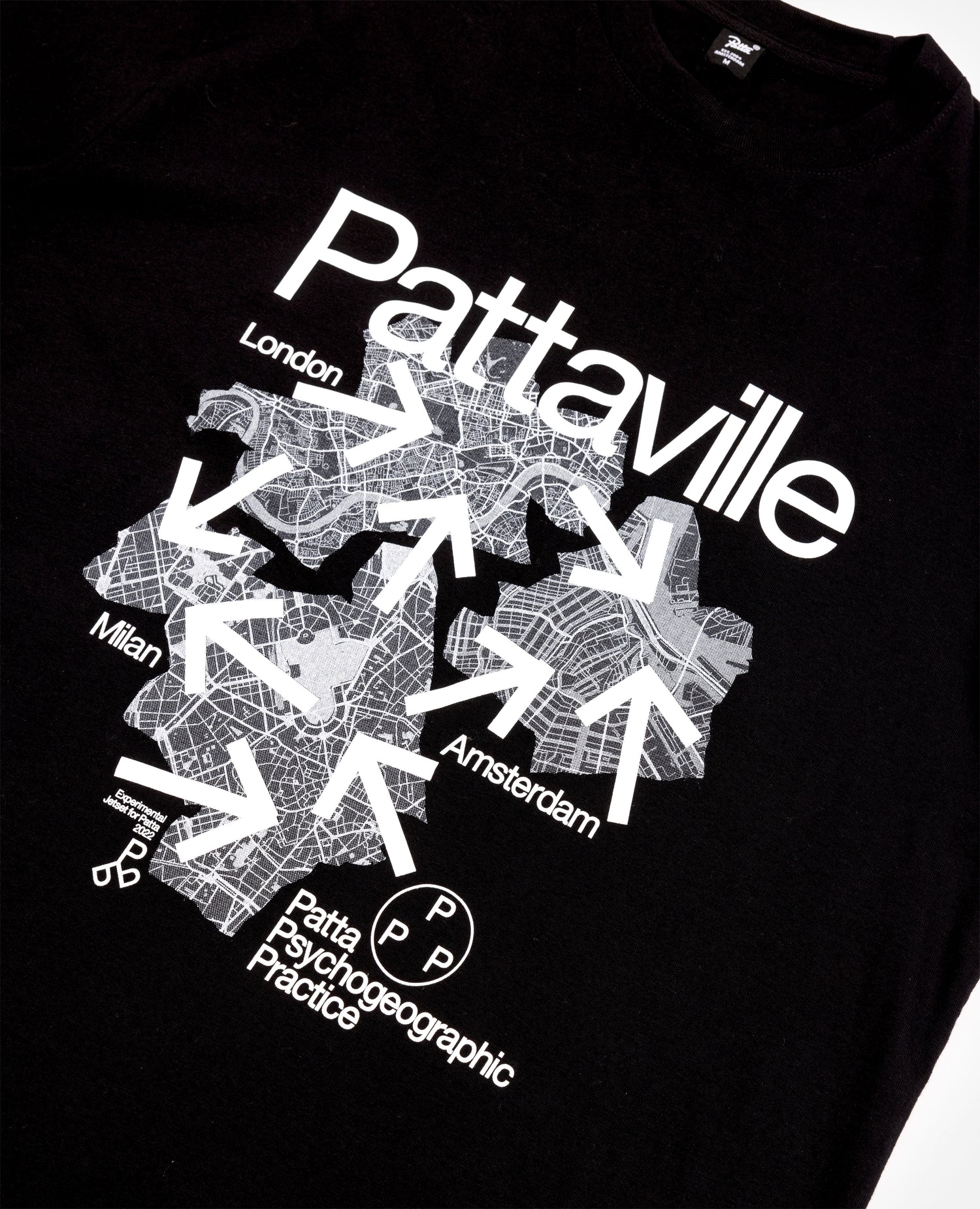 Patta x Experimental Jetset Pattaville T-Shirt (Black)