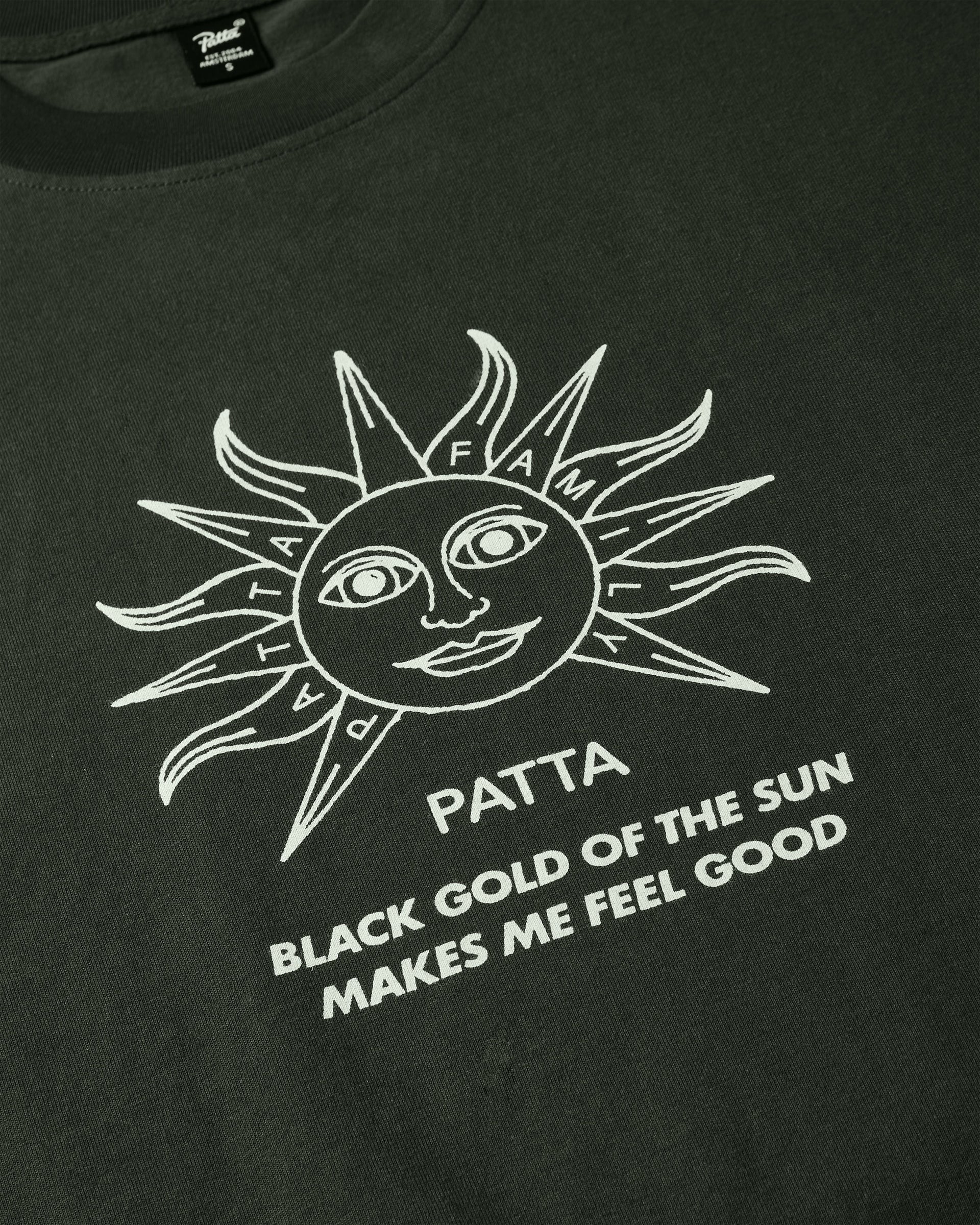 Patta Black Gold Sun T-Shirt