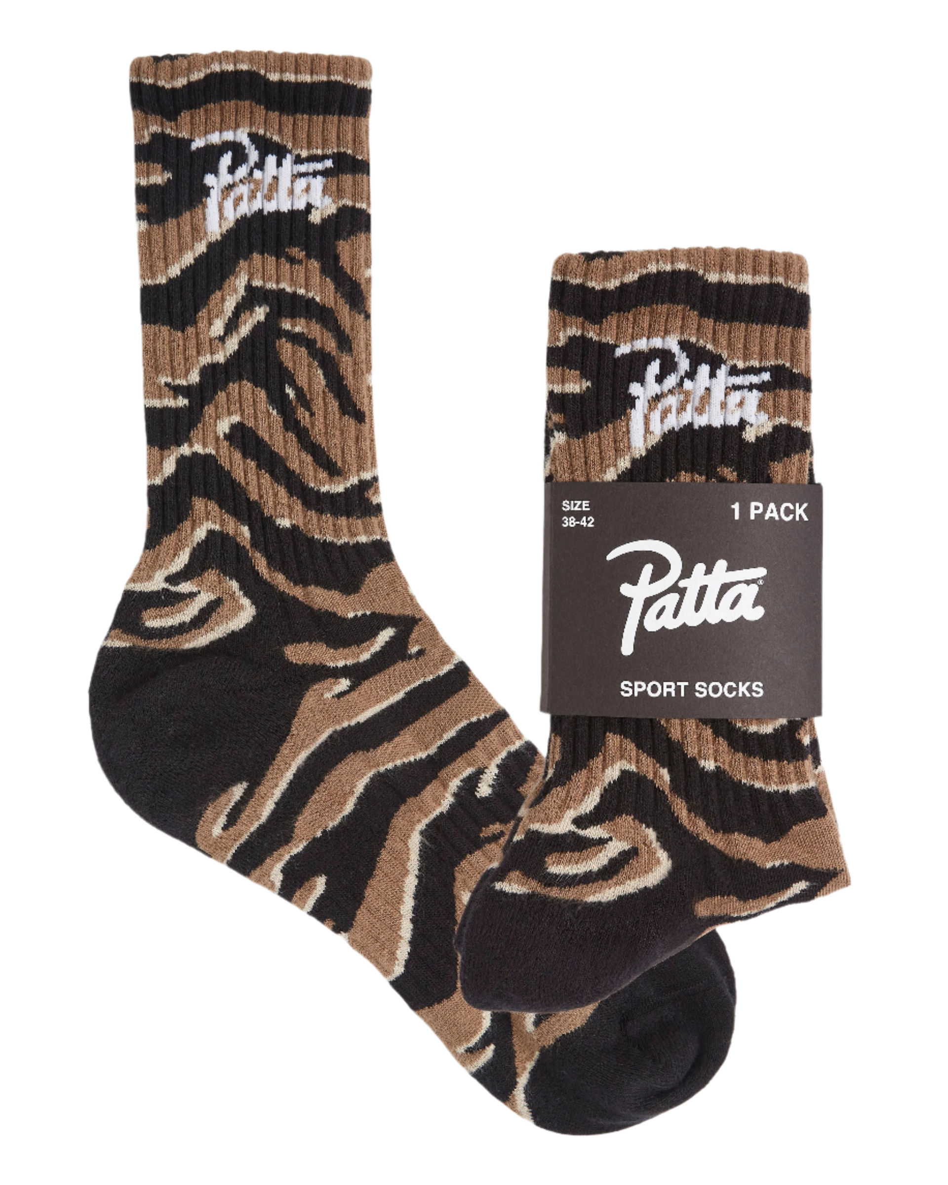 Patta Tiger Stripe Script Logo Sport Socks