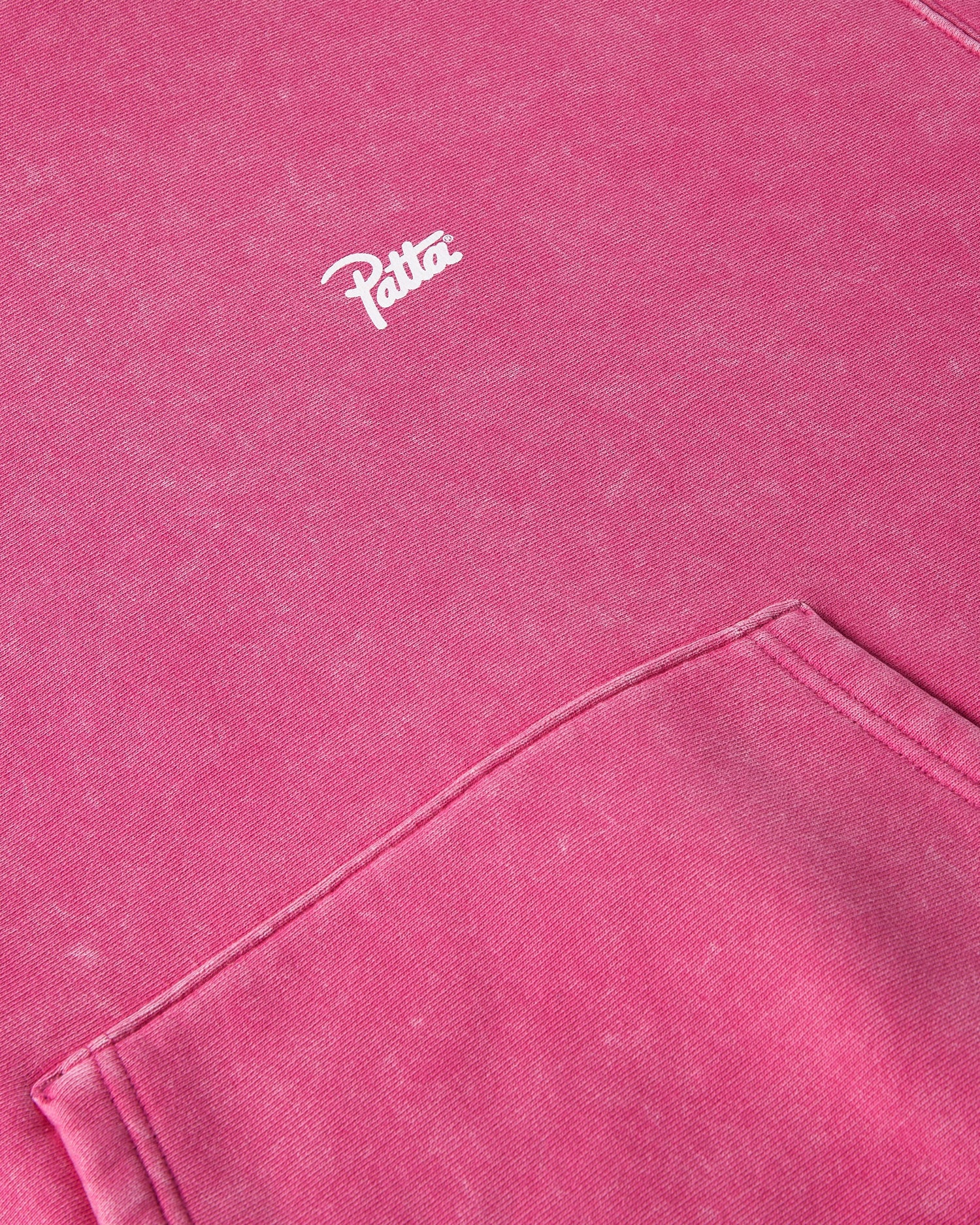 Patta Classic Washed Hooded Sweater (Fuchsia Red)