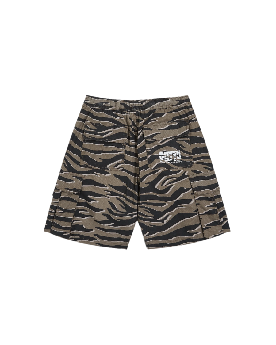 Patta Tiger Stripe Camo Cargo Ripstop Shorts