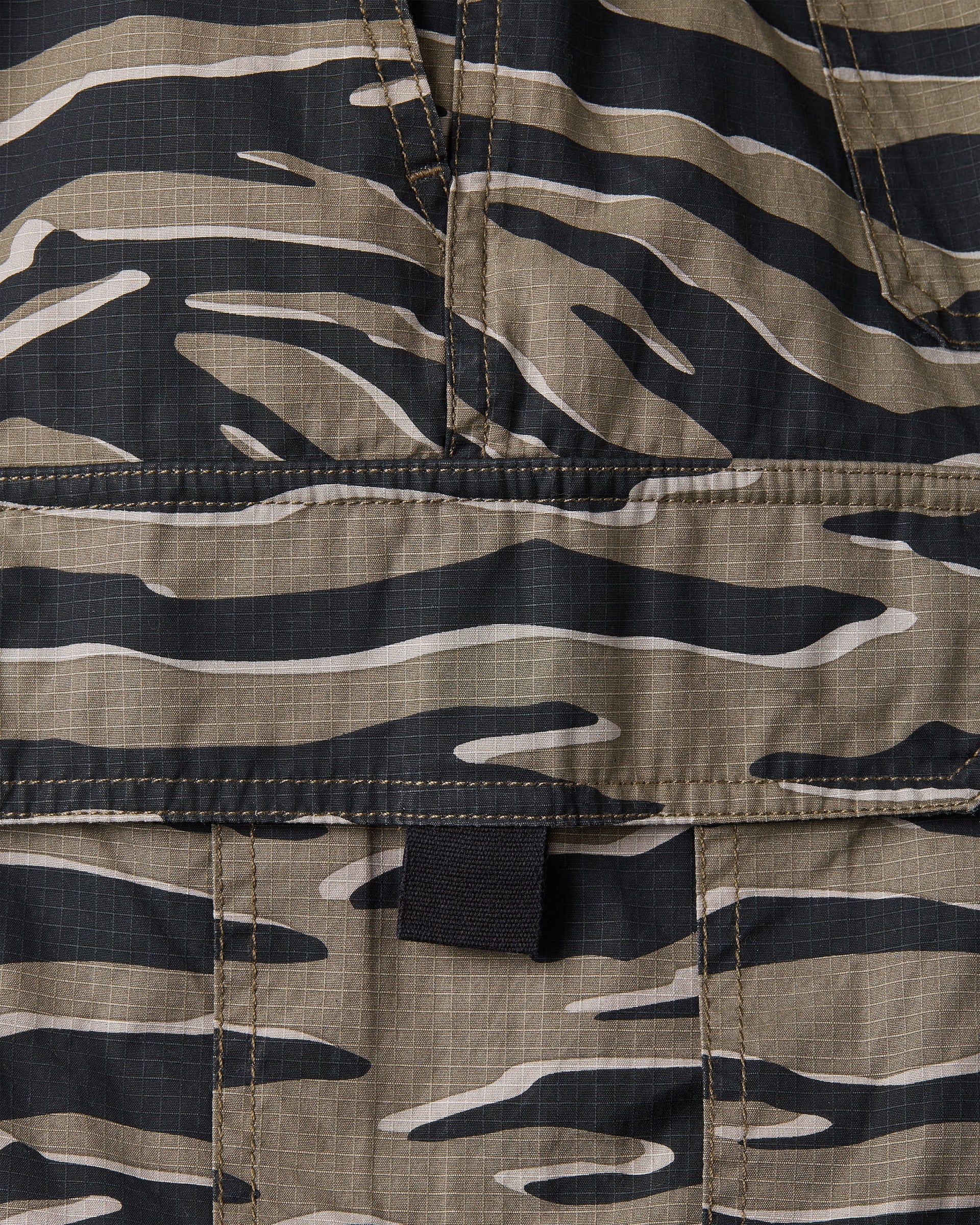 Patta Tiger Stripe Camo Cargo Ripstop Shorts