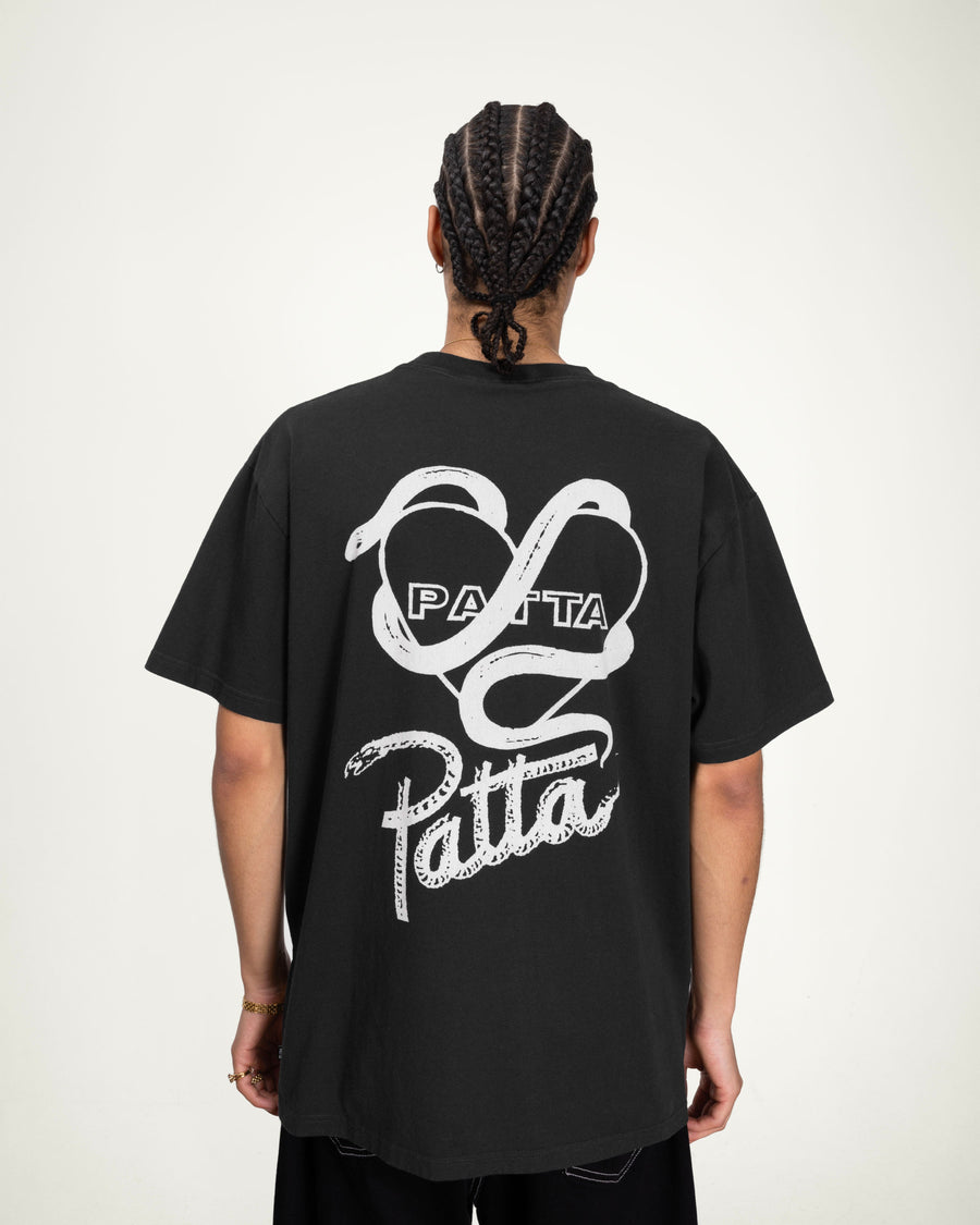 Patta Snake Heart T-Shirt - Moonless Night