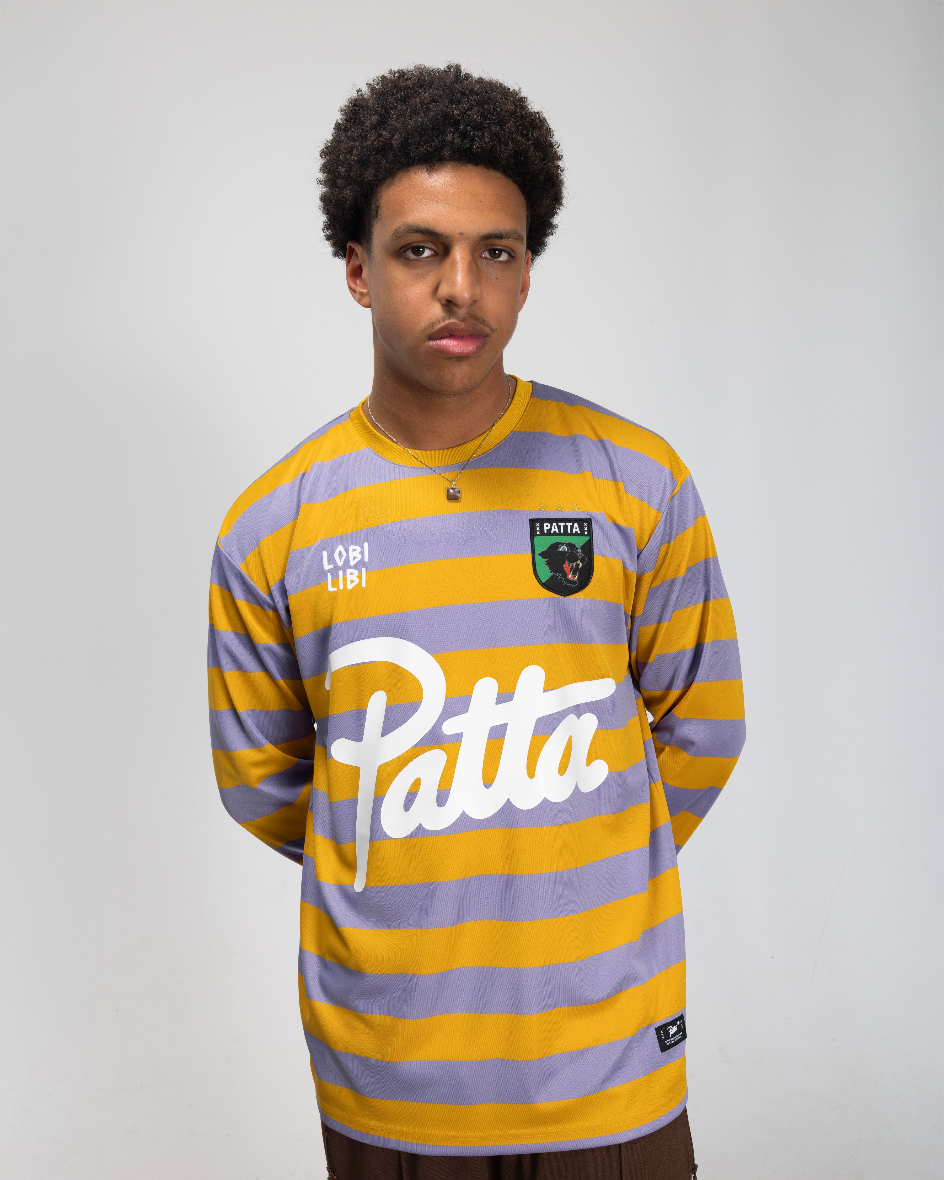Patta Striped Longsleeve Football Jersey (Chalk Violet) – Patta UK