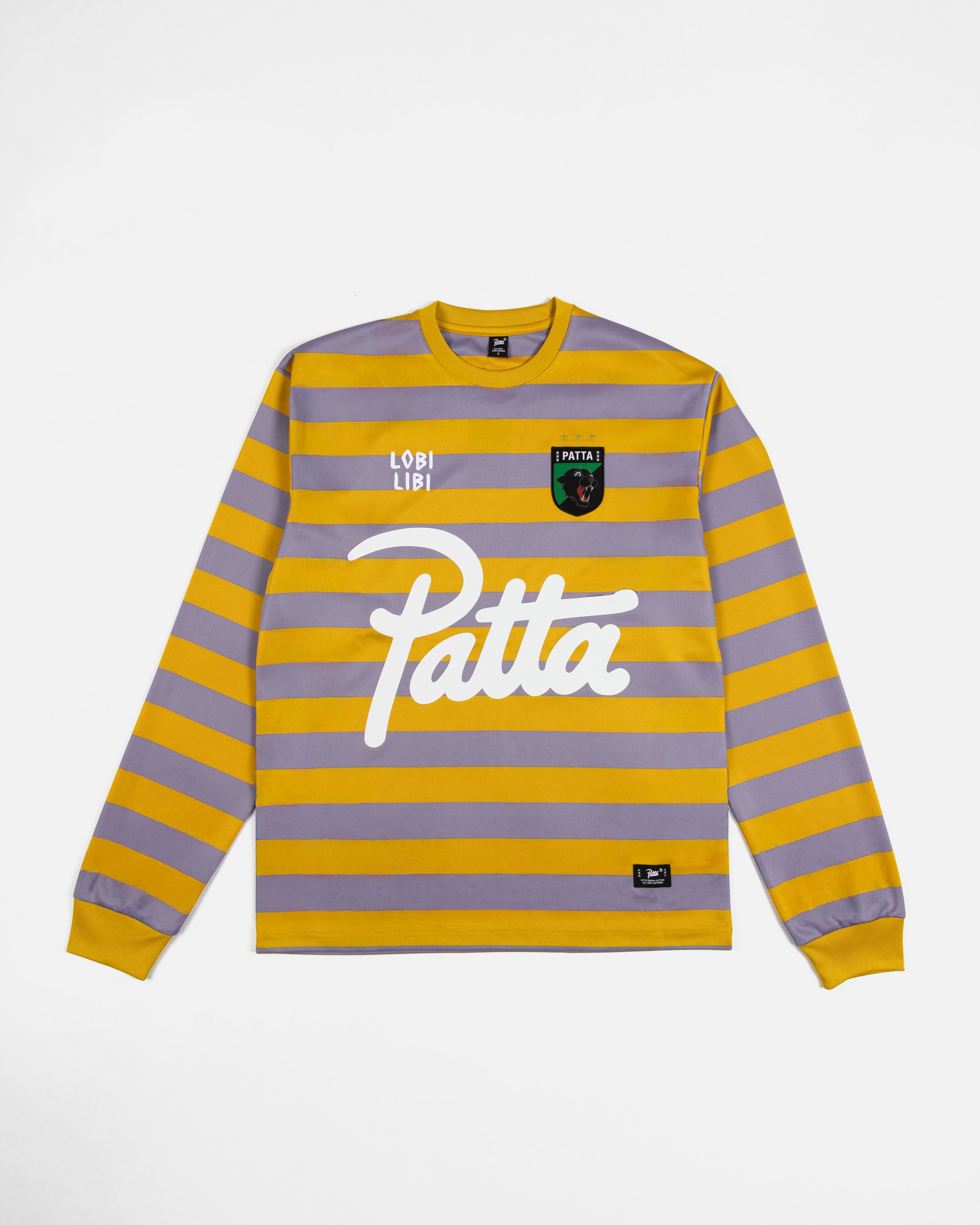 トップス PATTA Striped Long Sleeve Football Patta Striped Longsleeve Football Jersey (Chalk Violet