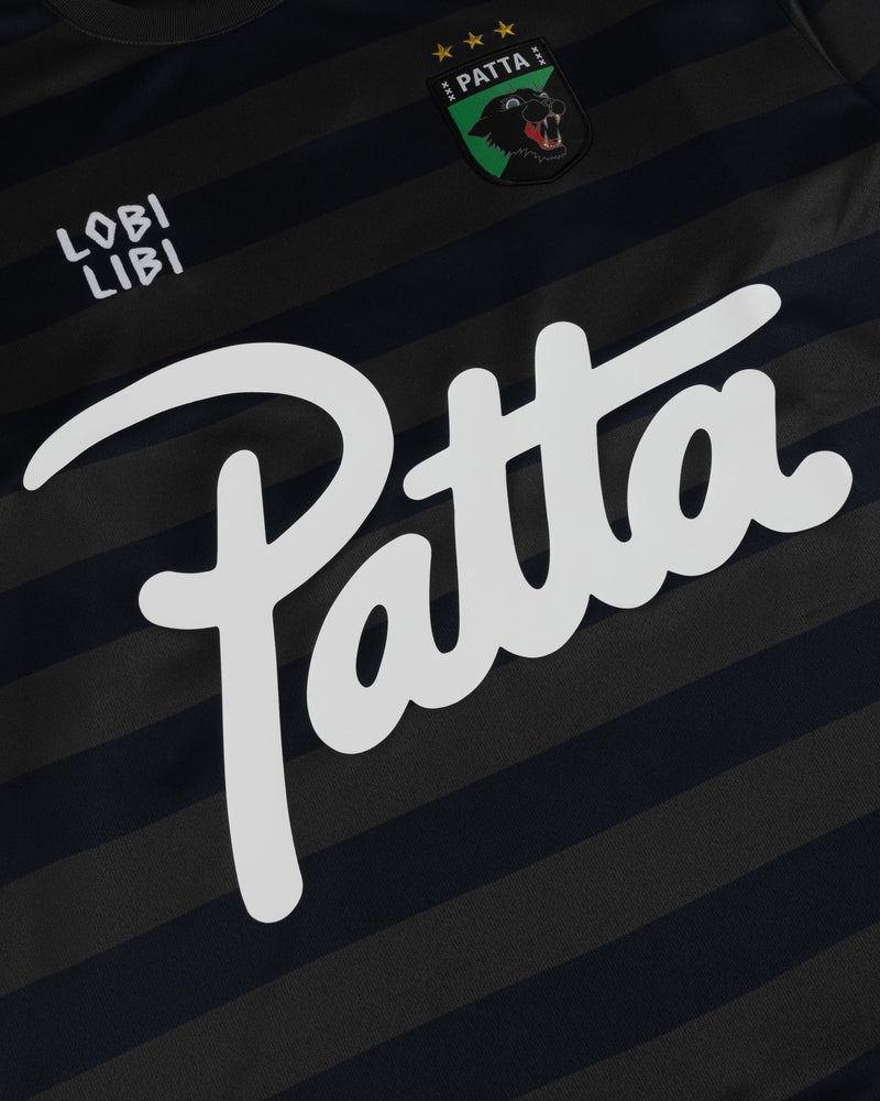 Patta Striped Longsleeve Football Jersey (Forged Iron)