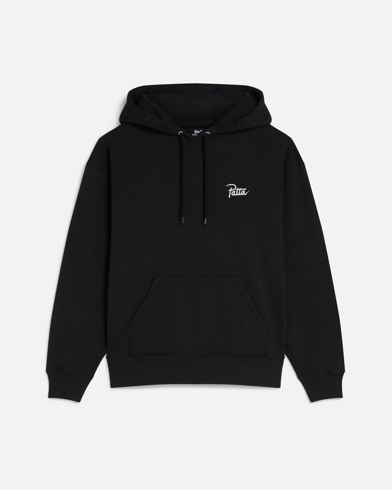 Patta Snake Heart Boxy Hooded Sweater (Black)