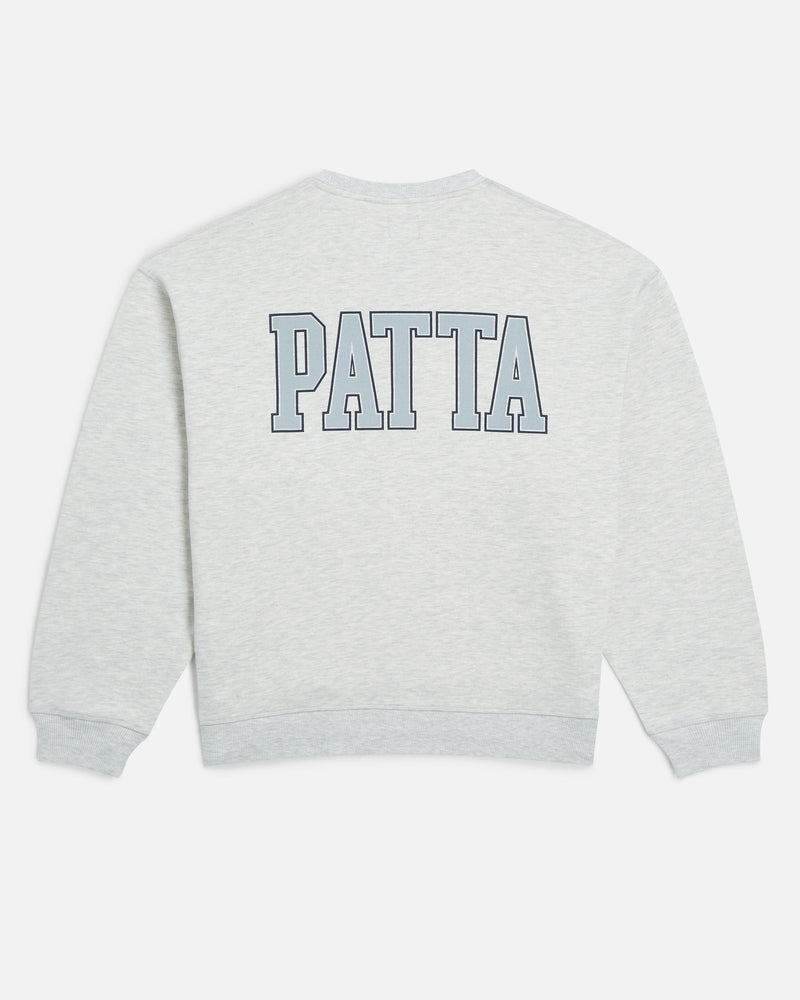 Patta Marina Crewneck Sweater (Light Grey Melange)