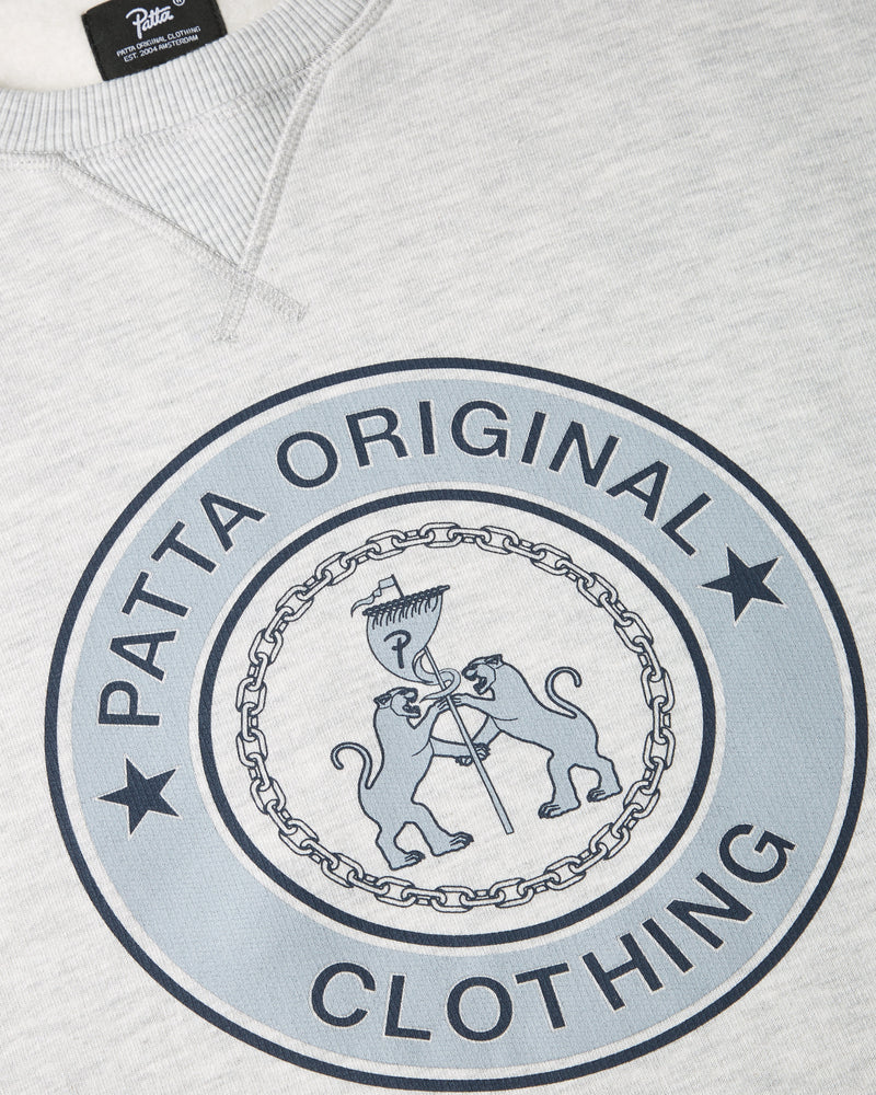 Patta Marina Crewneck Sweater (Light Grey Melange)