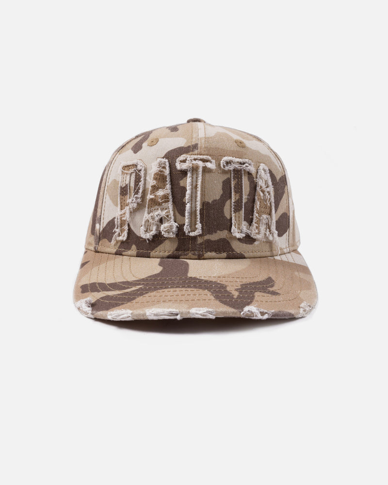 Patta Frayed Woodland Camo Sports Cap - Main Image