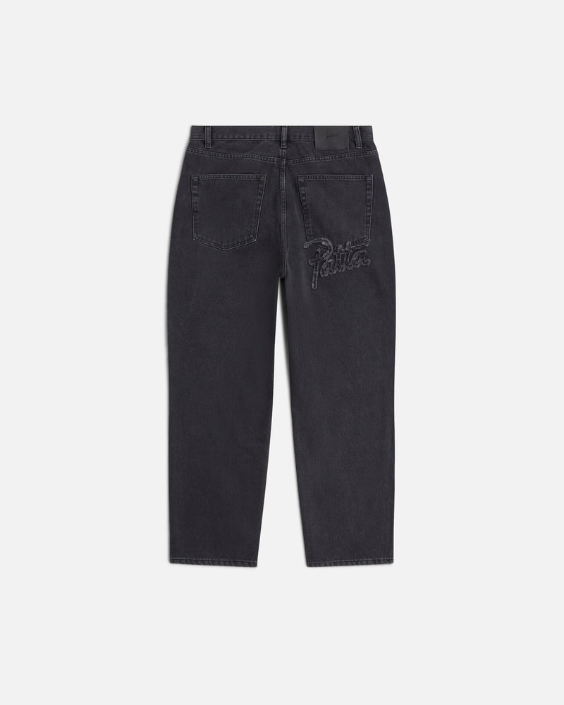 Patta Stonewash Baggy Denim Pants (Black)