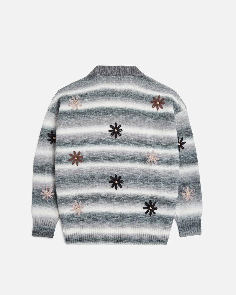 Patta Peace & Love Knitted Cardigan (Forged Iron)