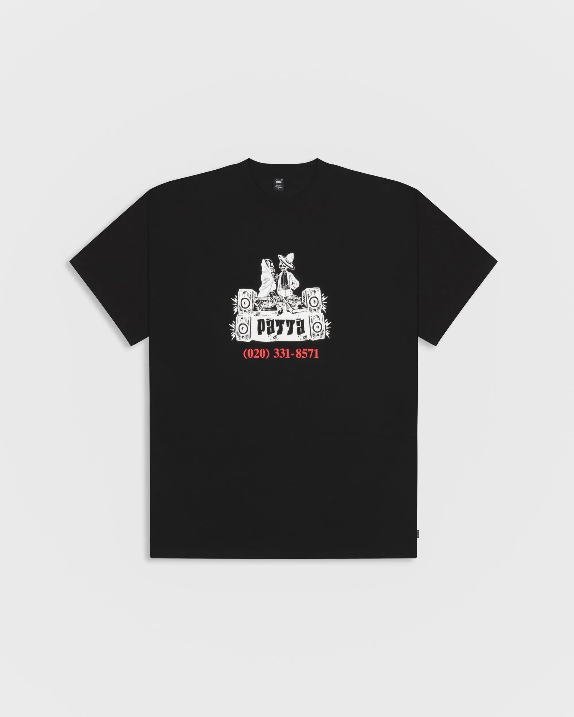 Patta DJ Skully T-Shirt (Black)