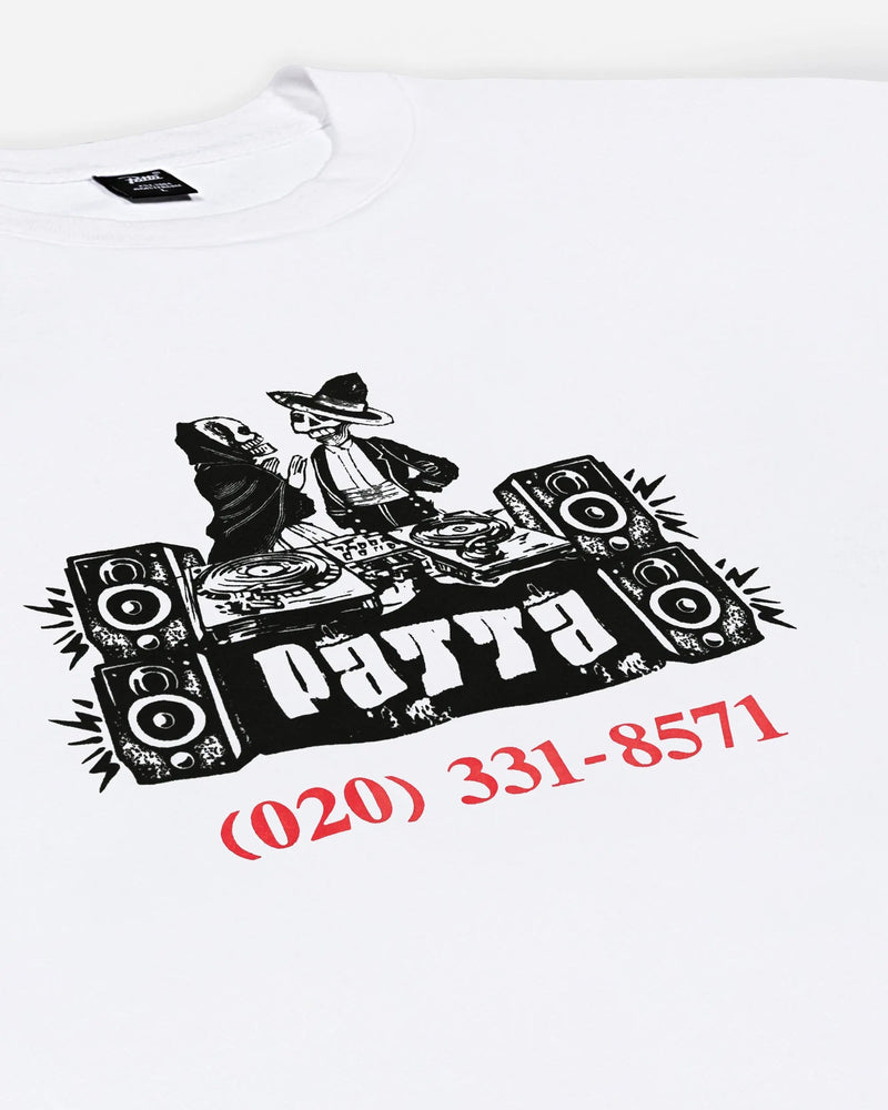 Patta DJ Skully T-Shirt (White)