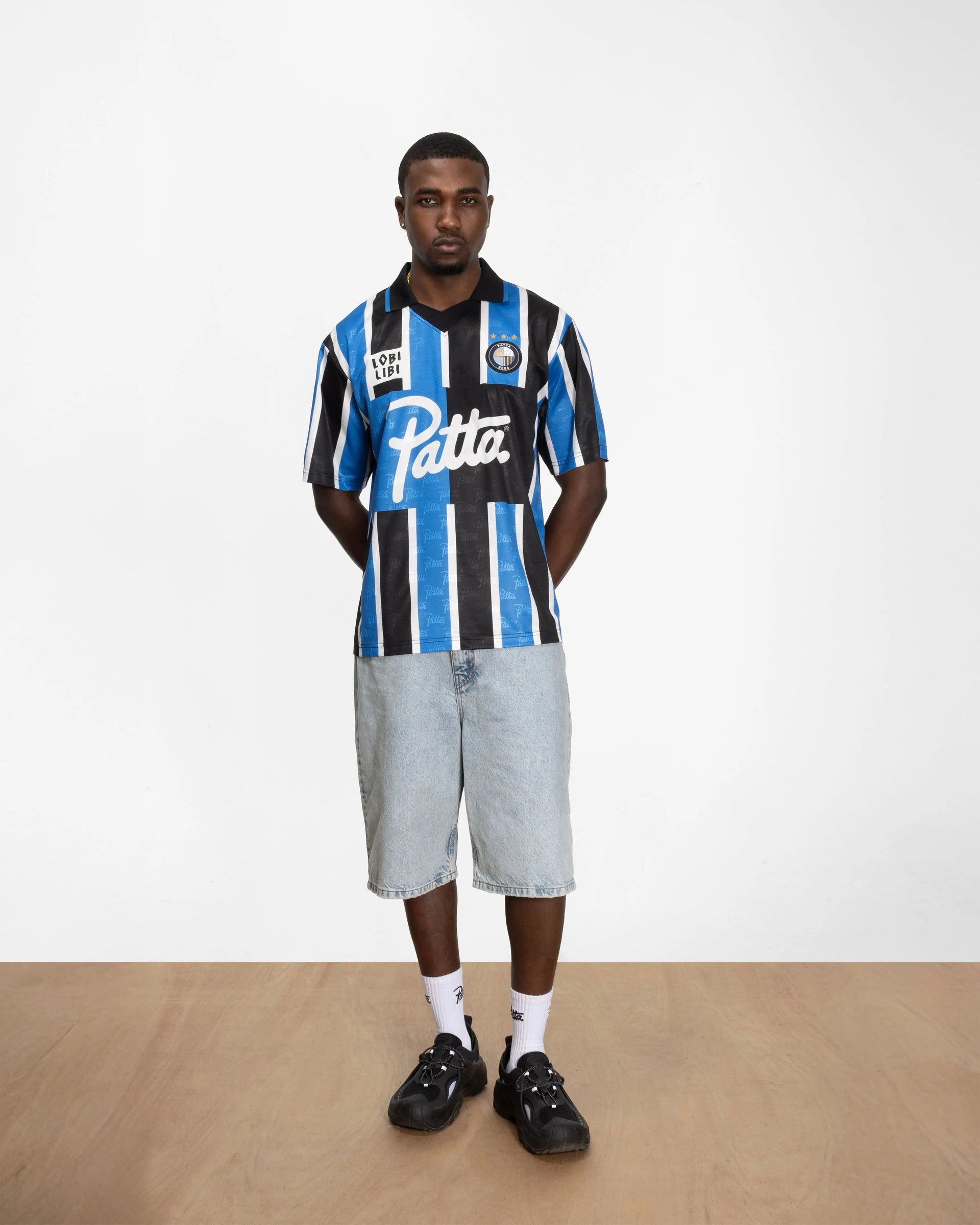 Patta Stripe Football Jersey (French Blue)