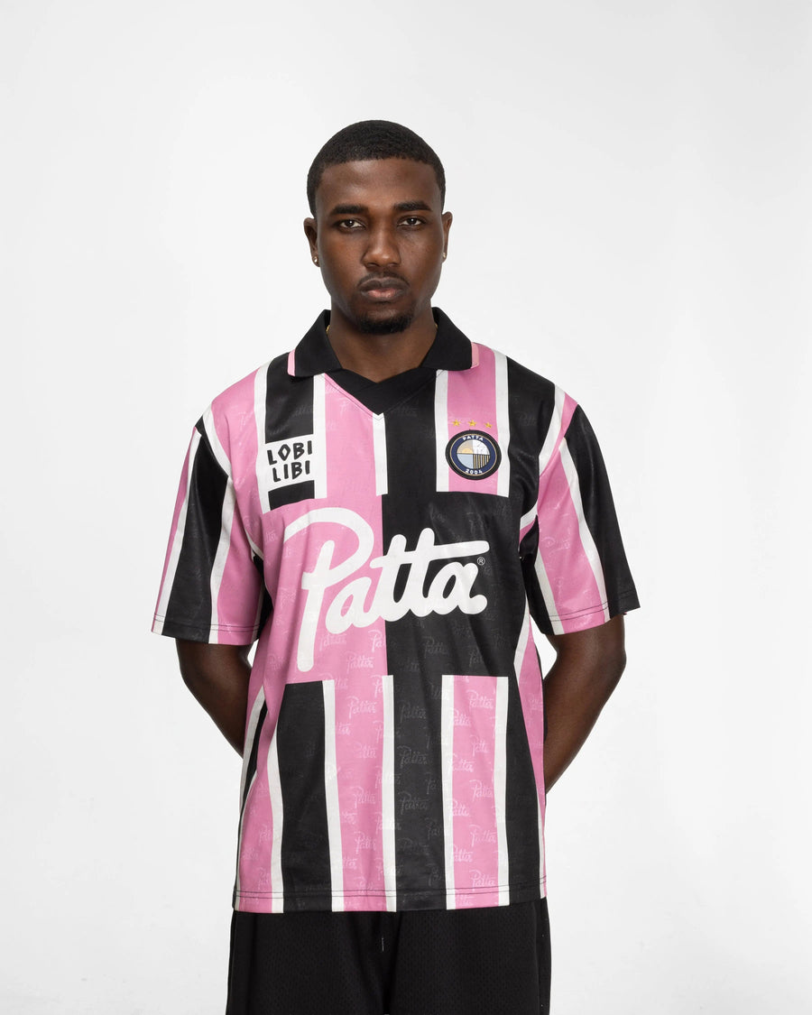Patta Stripe Football Jersey (Begonia Pink)