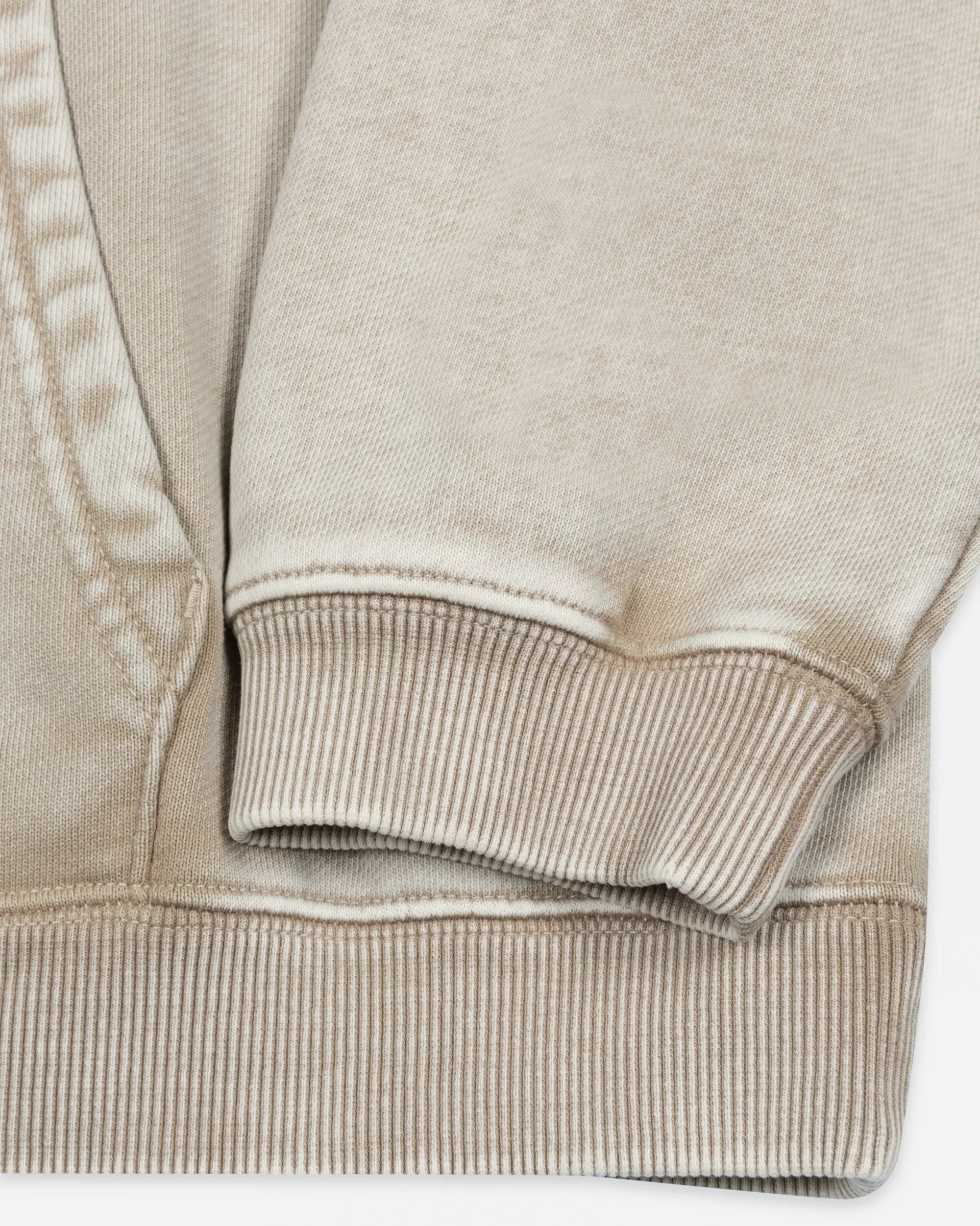 Patta Loopback Logo Zip Hooded Sweater (Irish Cream)