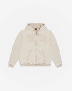Patta Loopback Logo Zip Hooded Sweater (Irish Cream)