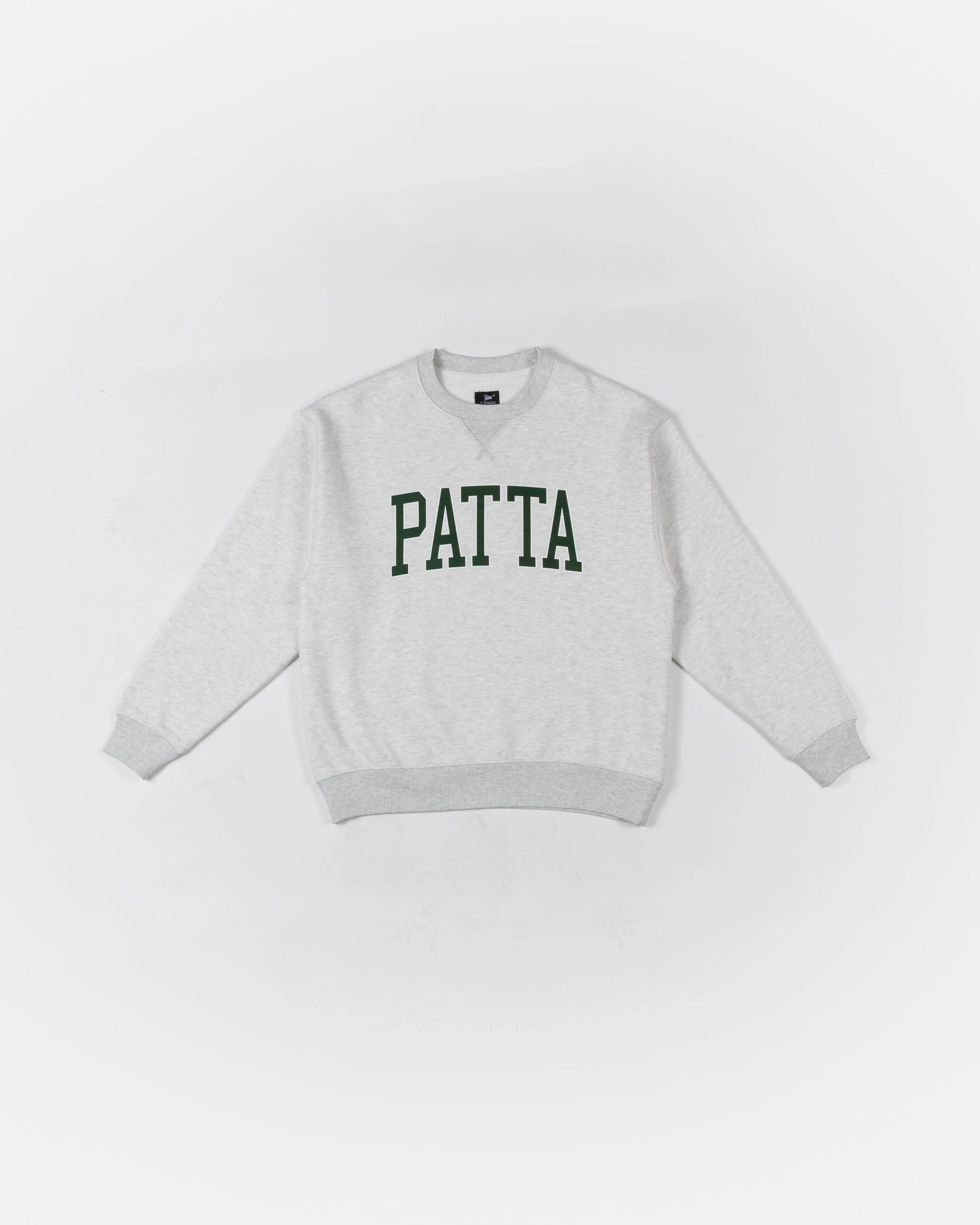 Patta Arc Logo Crewneck Sweater (Light Melange Grey)