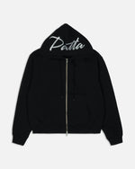 Patta Embro Classic Zip Up Hooded Sweater (Black)